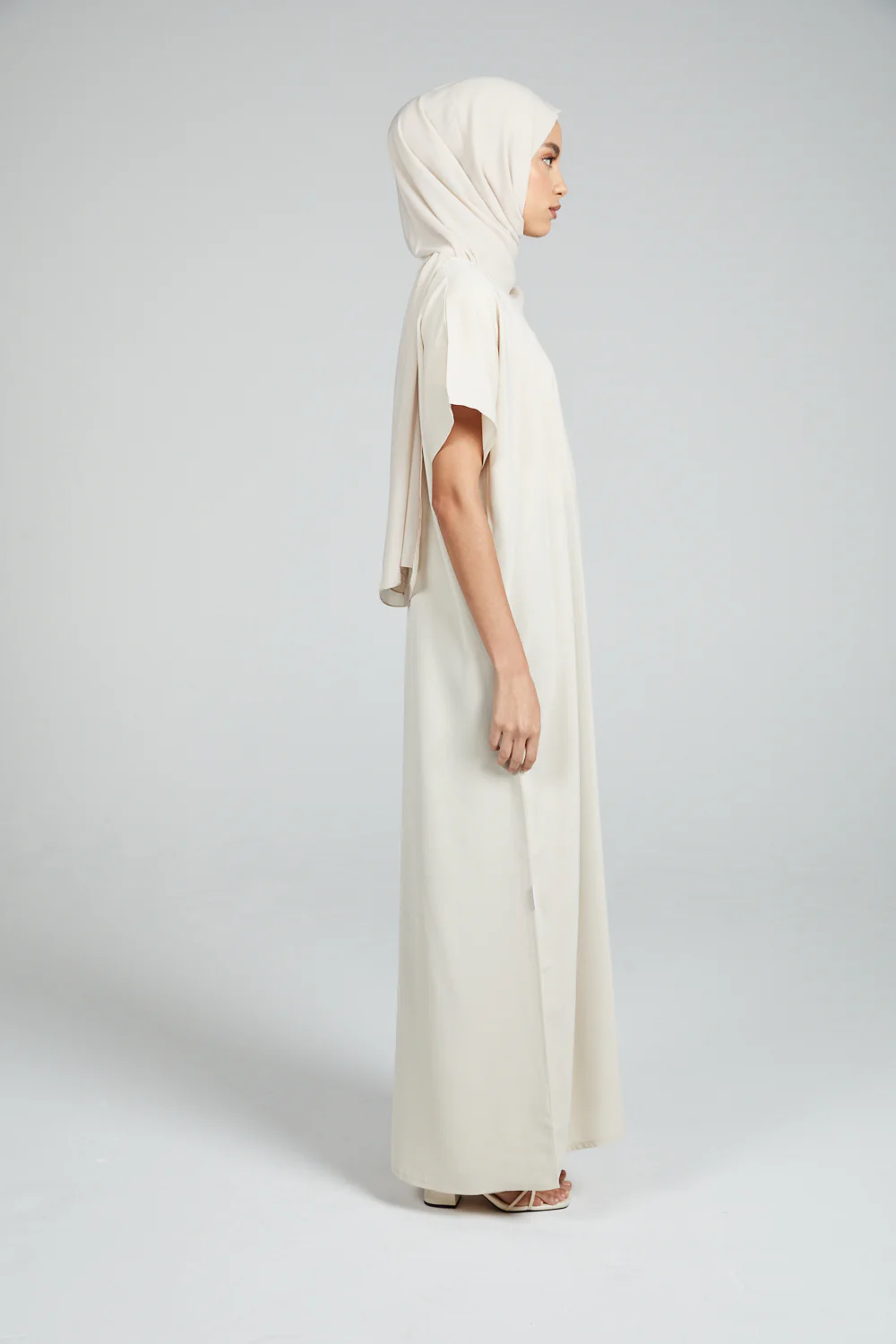 Premium Nidha Inner Slip Dress - Almond Milk - Image 4
