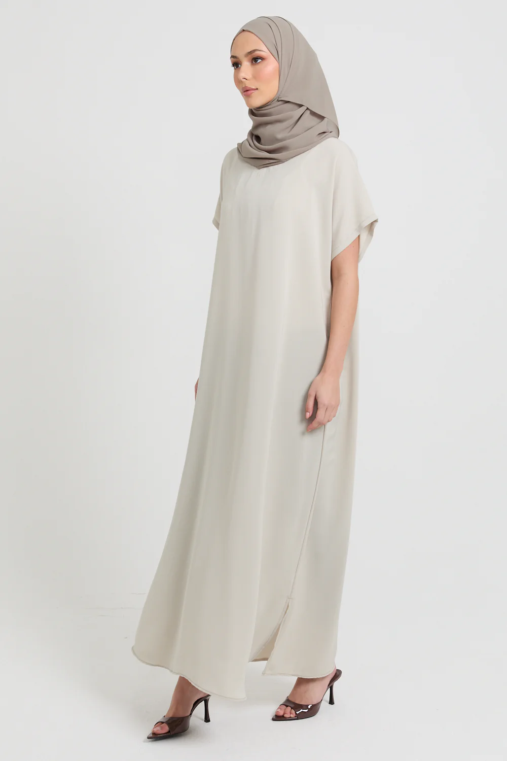 Premium Nidha Inner Slip Dress - Almond Sage - Image 4
