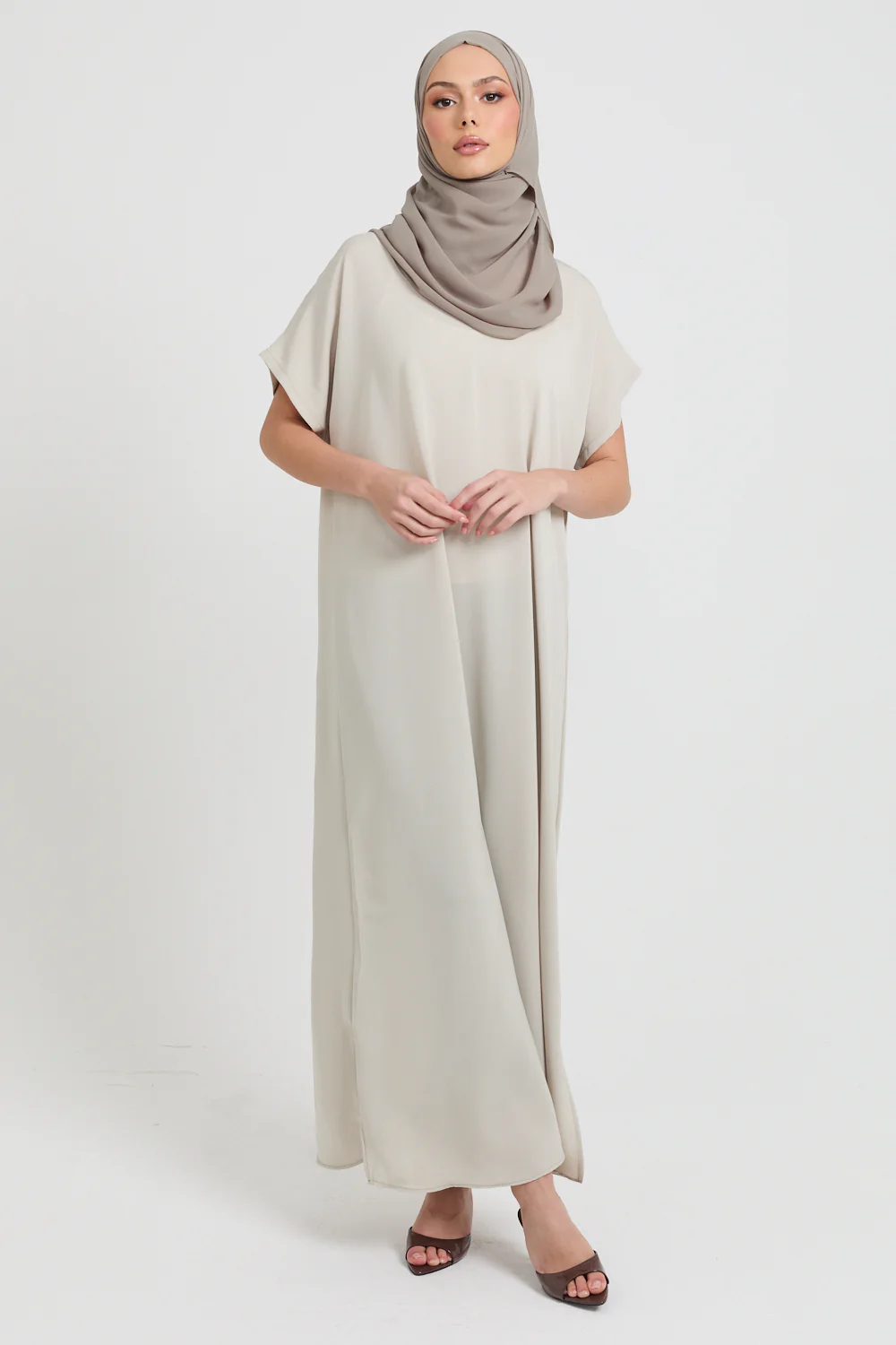 Premium Nidha Inner Slip Dress - Almond Sage - Image 7