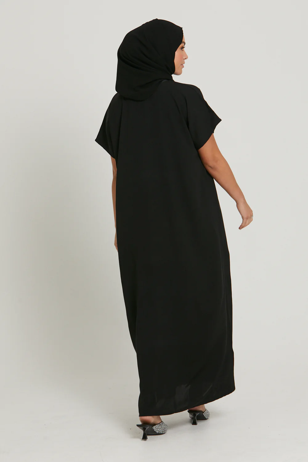 Premium Nidha Inner Slip Dress - Black - Image 4