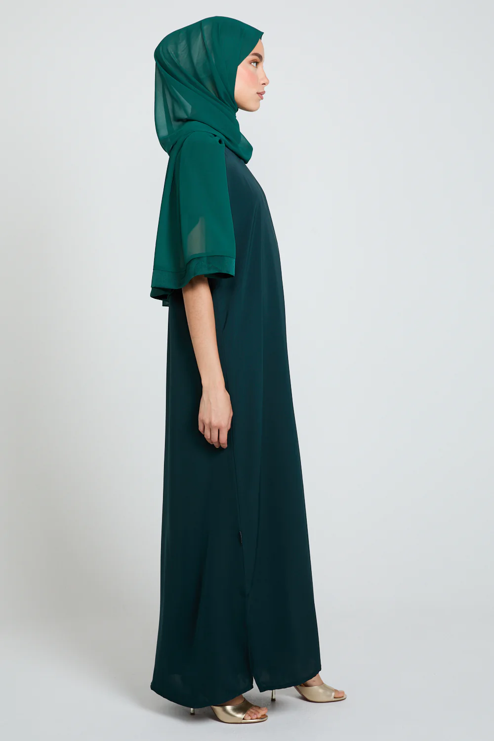 Premium Nidha Inner Slip Dress - Deep Forest Green - Image 6