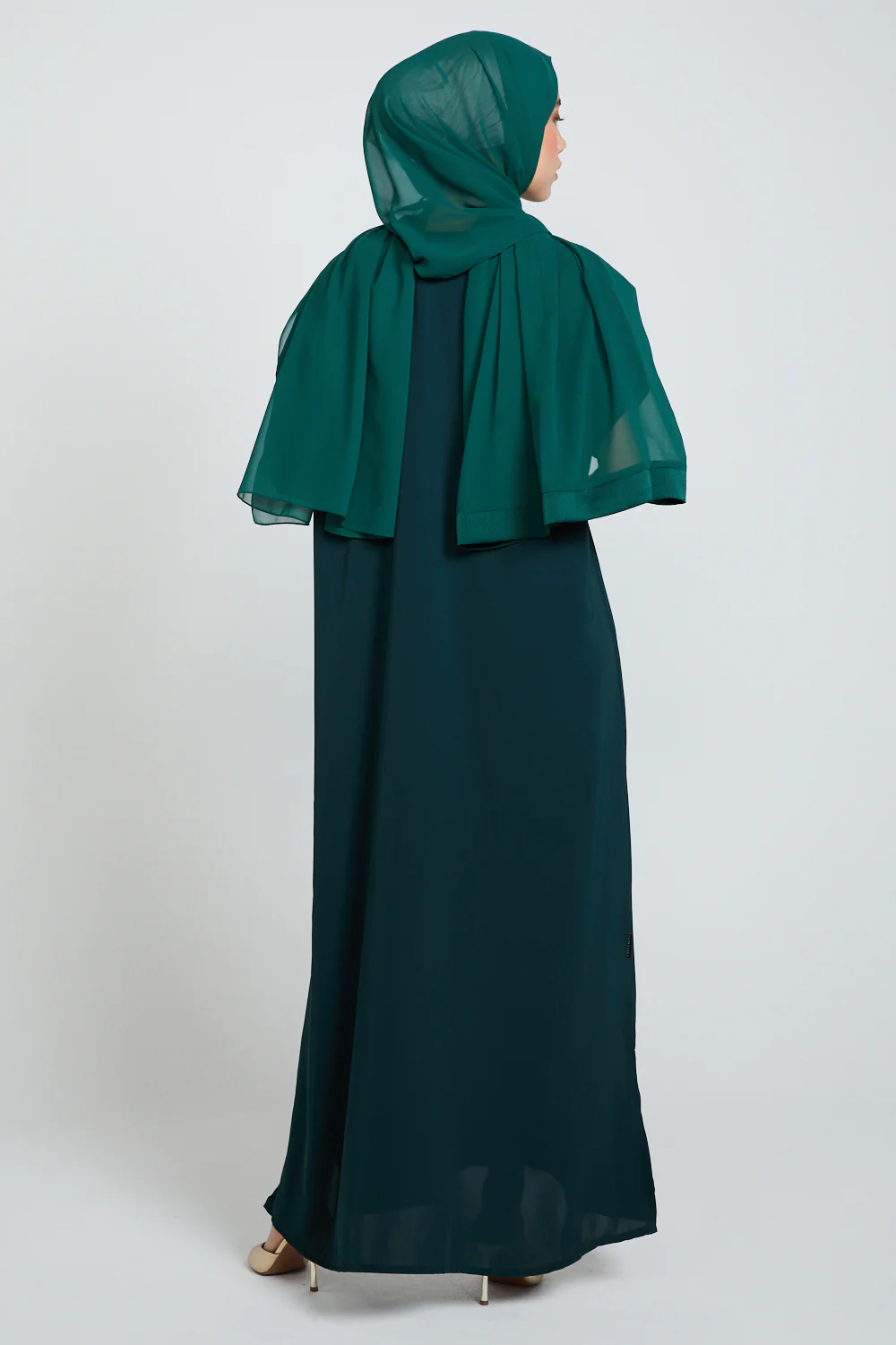 Premium Nidha Inner Slip Dress - Deep Forest Green - Image 7