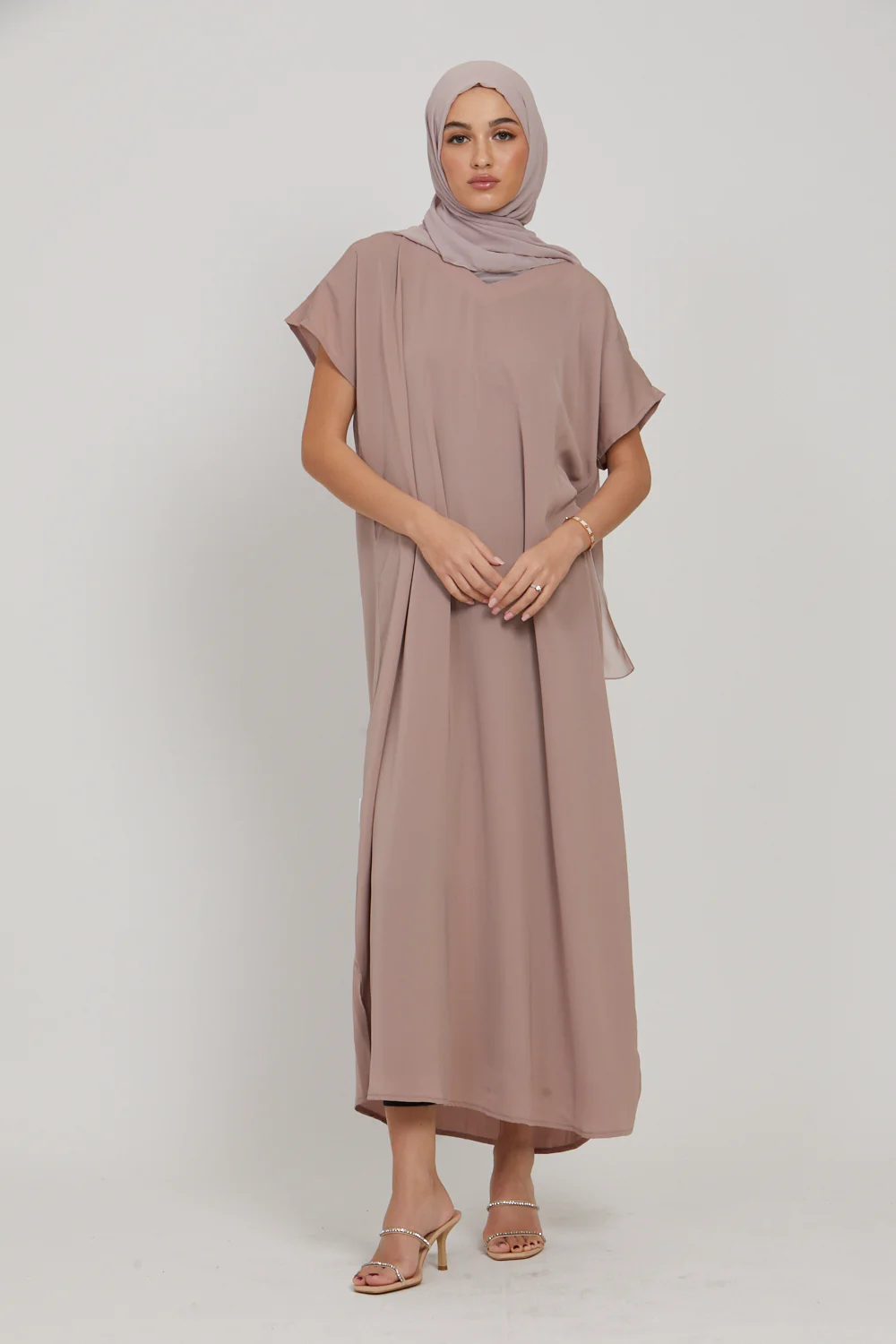 Premium Nidha Inner Slip Dress - Malted Caramel - Image 3