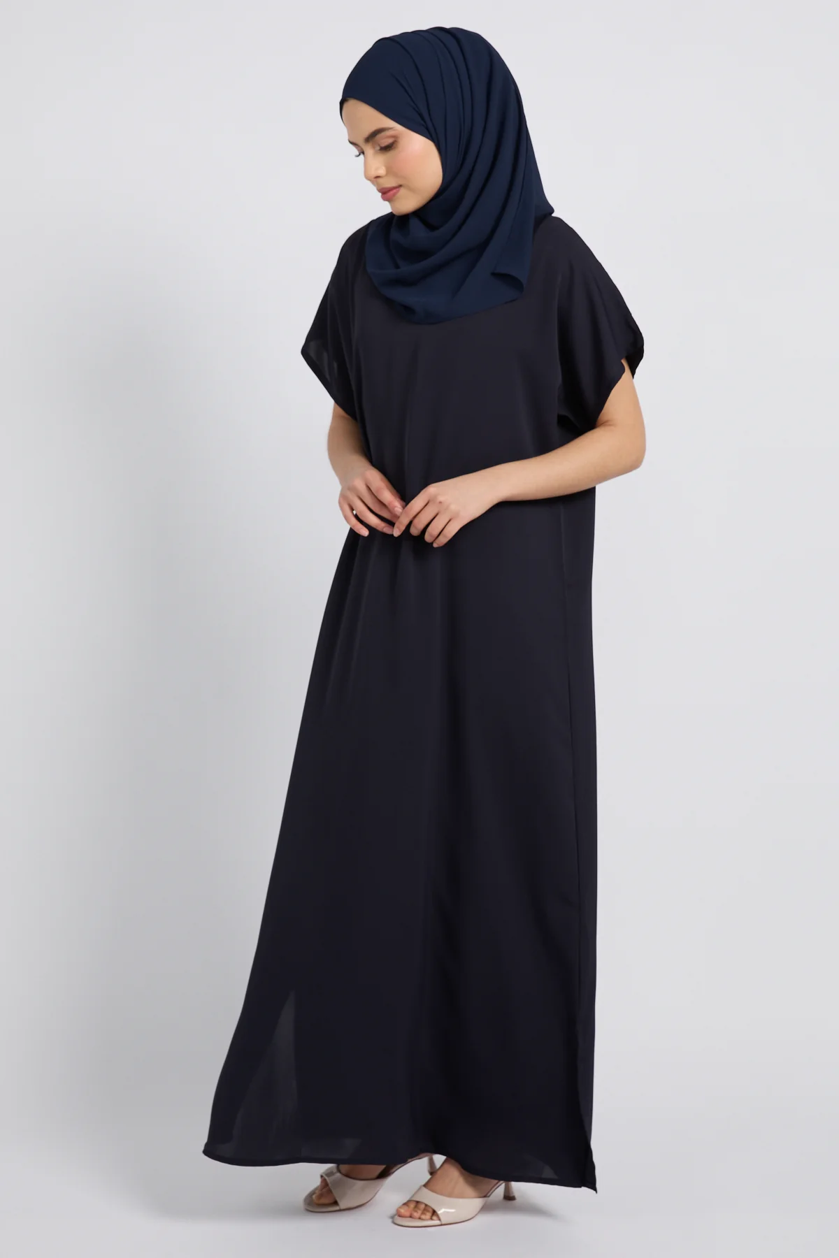 Premium Nidha Inner Slip Dress - Midnight Blue
