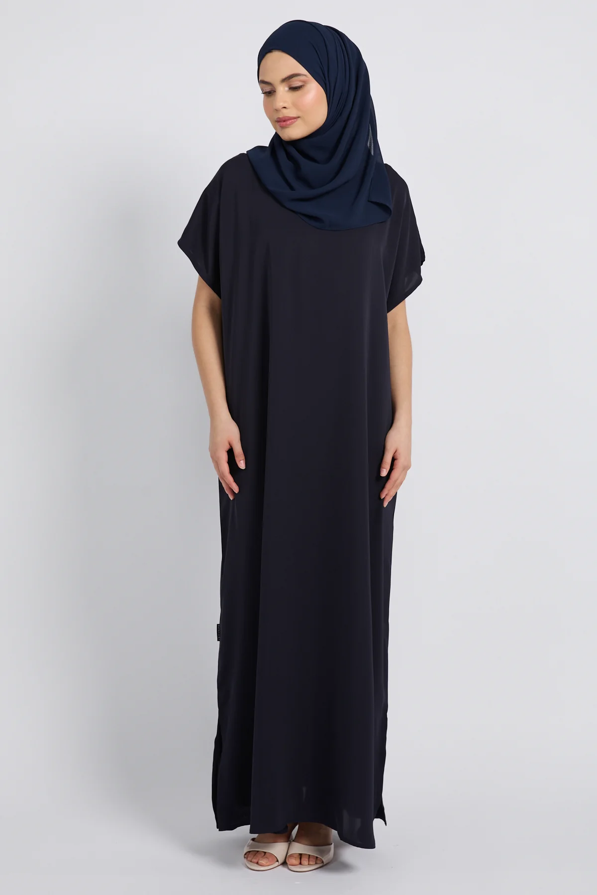 Premium Nidha Inner Slip Dress - Midnight Blue - Image 3