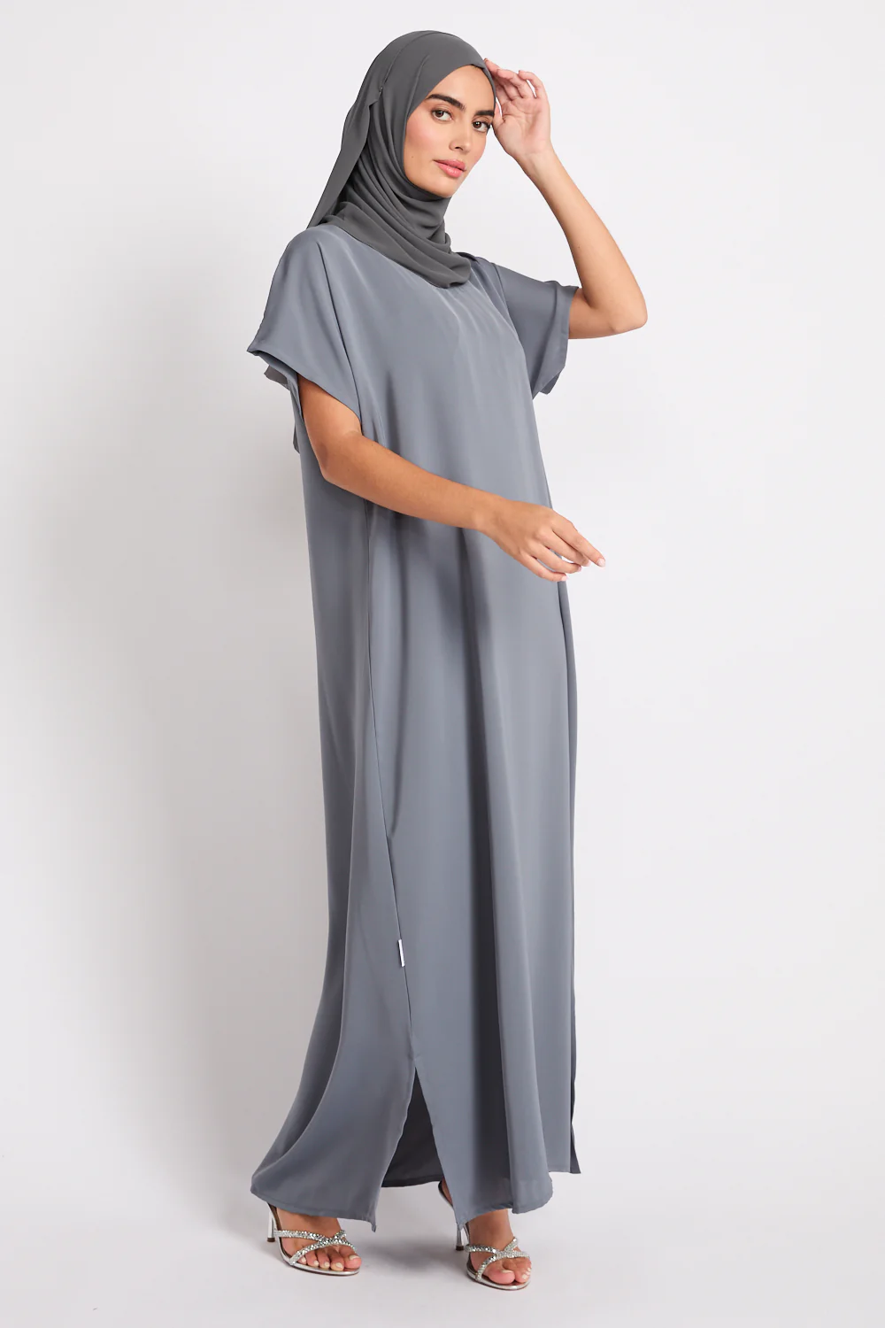 Premium Nidha Inner Slip Dress - Moonstone Grey - Image 4
