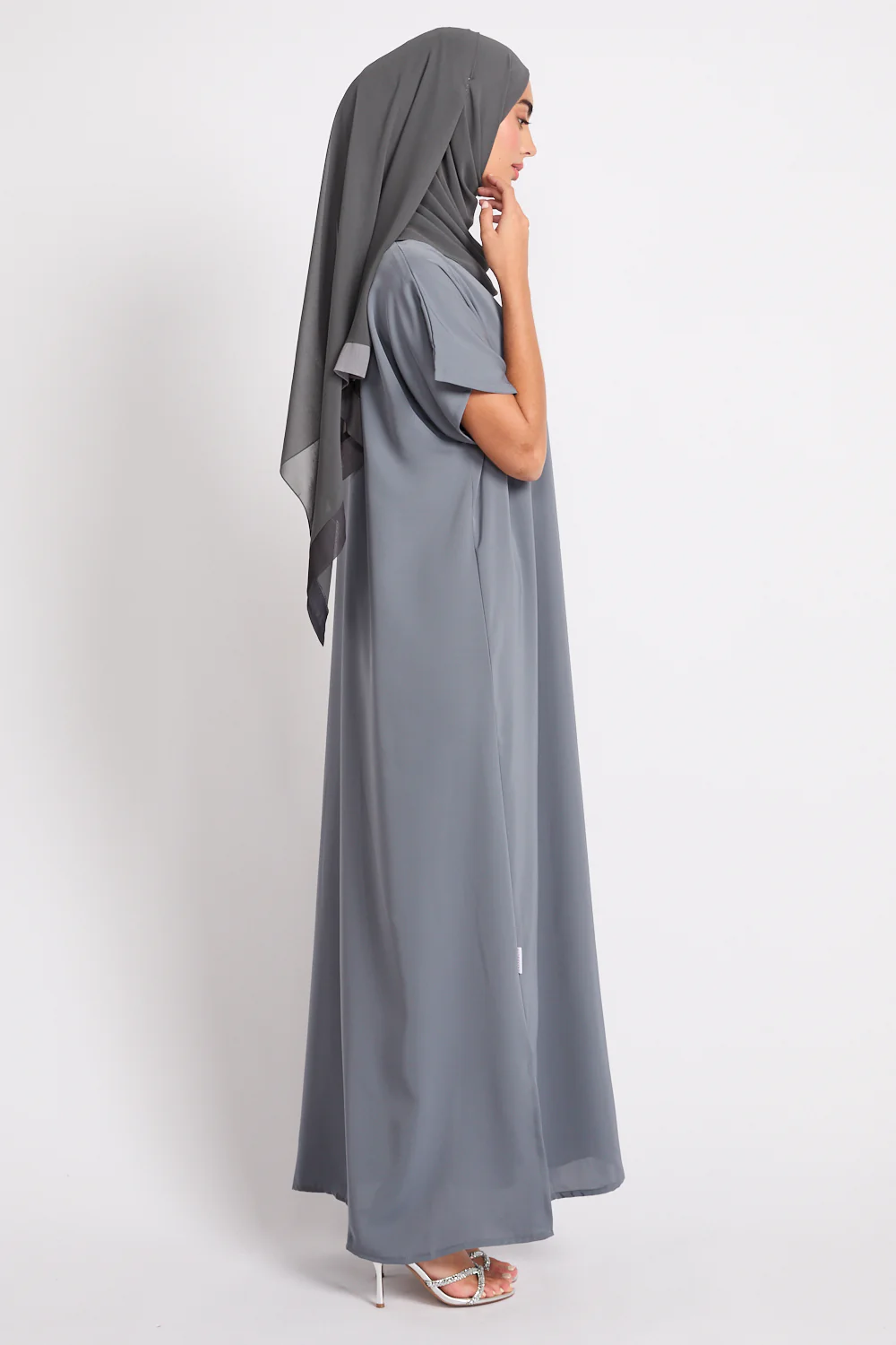 Premium Nidha Inner Slip Dress - Moonstone Grey - Image 5