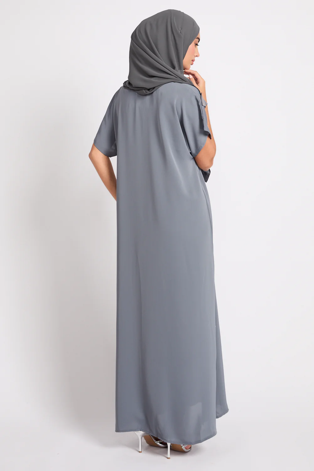 Premium Nidha Inner Slip Dress - Moonstone Grey - Image 6