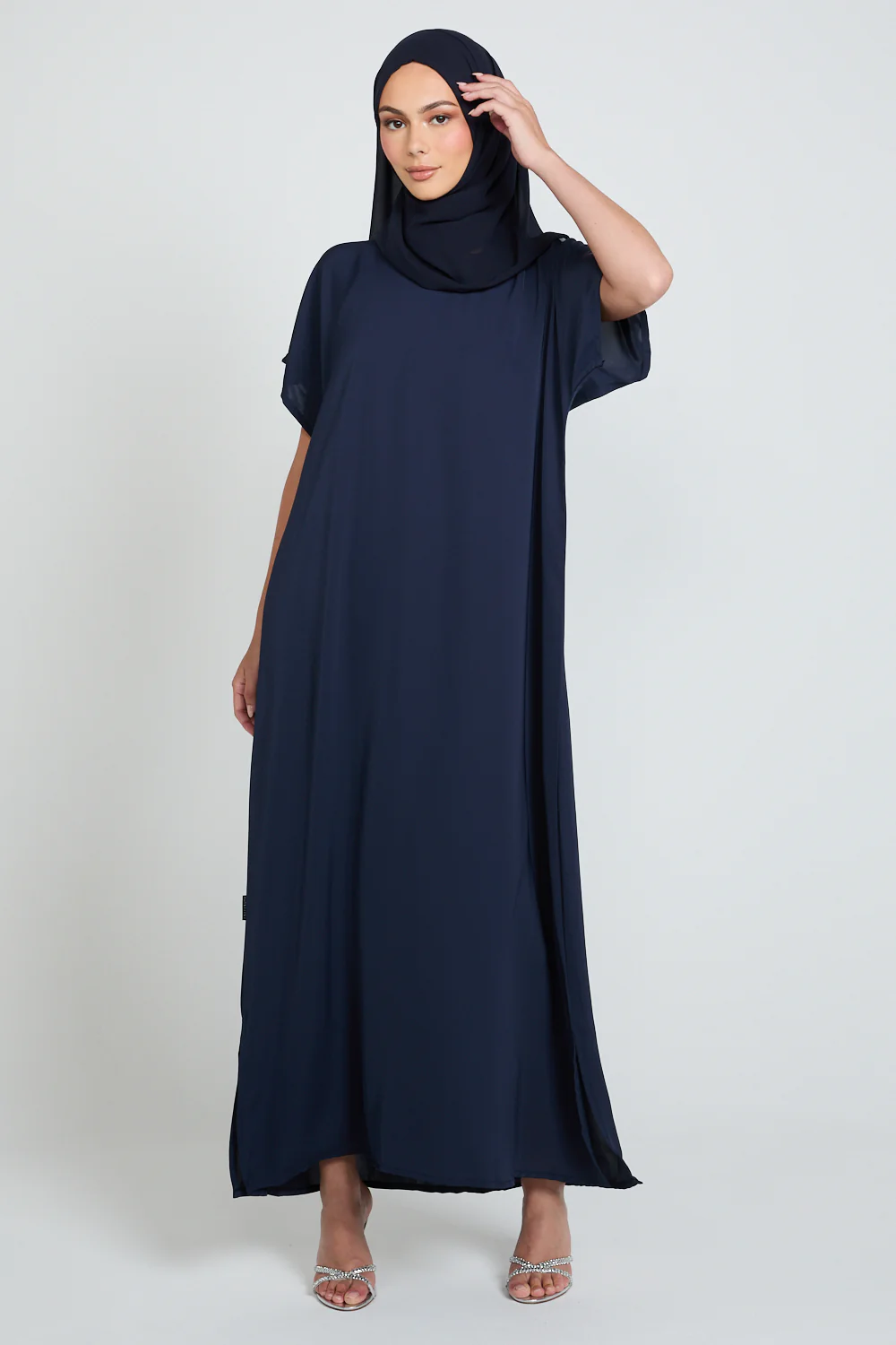 Premium Nidha Inner Slip Dress - Navy - Image 4