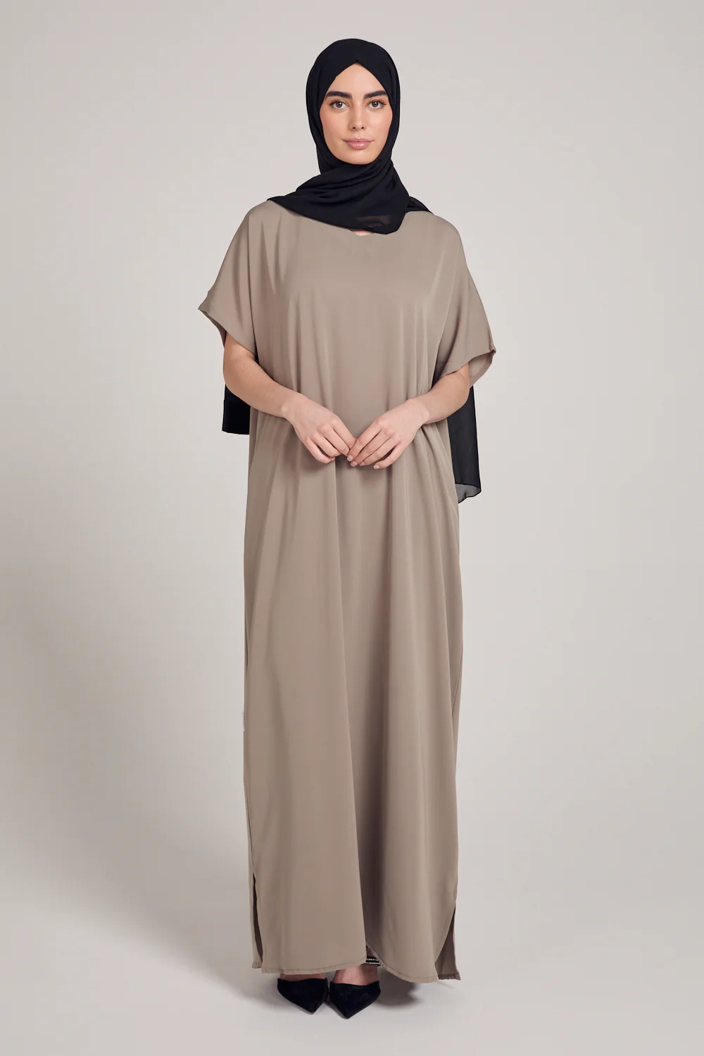 Premium Nidha Inner Slip Dress - Olive Grey - Image 5