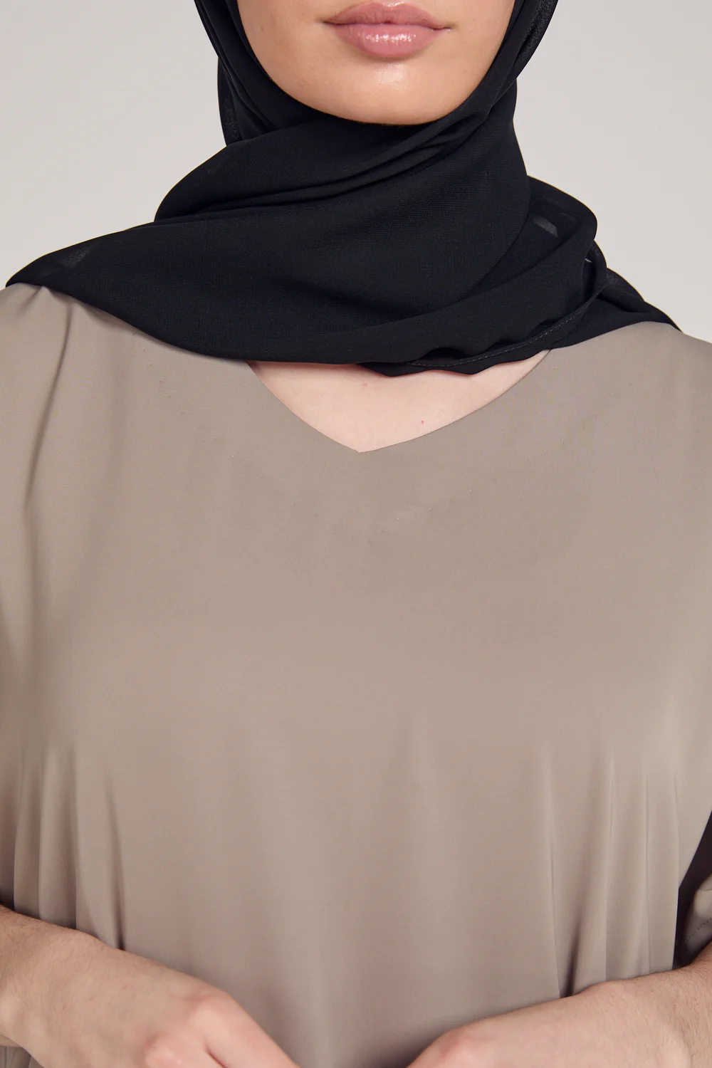 Premium Nidha Inner Slip Dress - Olive Grey - Image 7