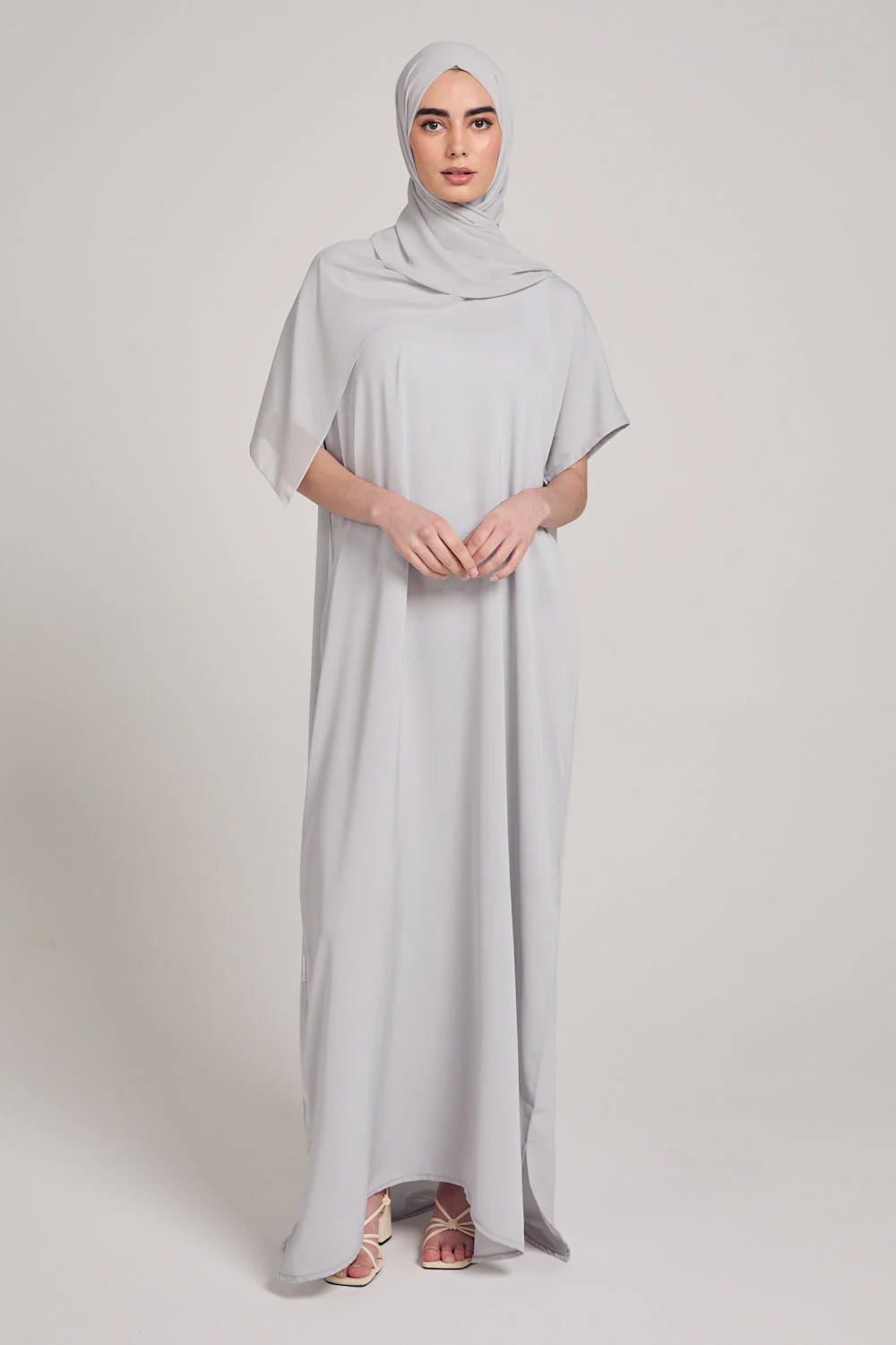 Premium Nidha Inner Slip Dress - Pearl Grey - Image 6