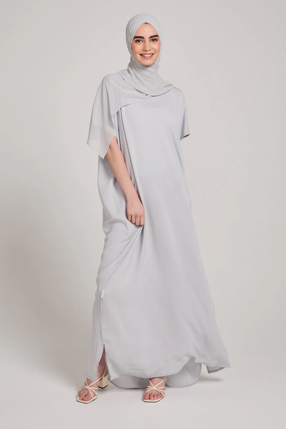 Premium Nidha Inner Slip Dress - Pearl Grey - Image 7