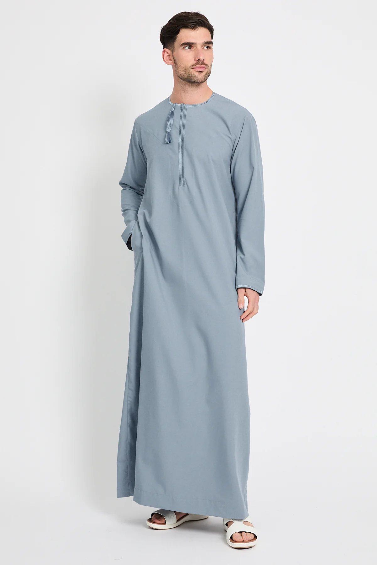 Premium Omani Thobe - Desert Sky - Image 5
