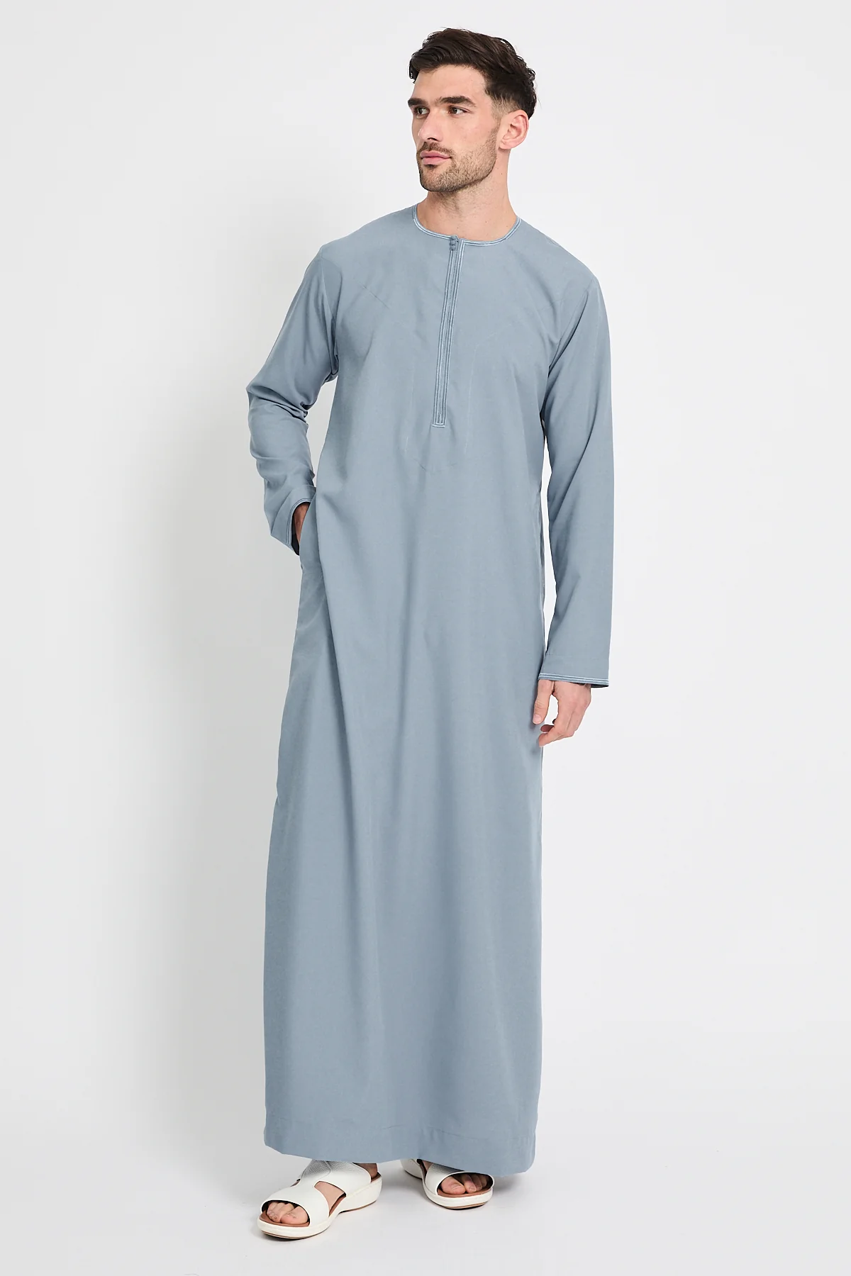 Premium Omani Thobe - Desert Sky - Image 7