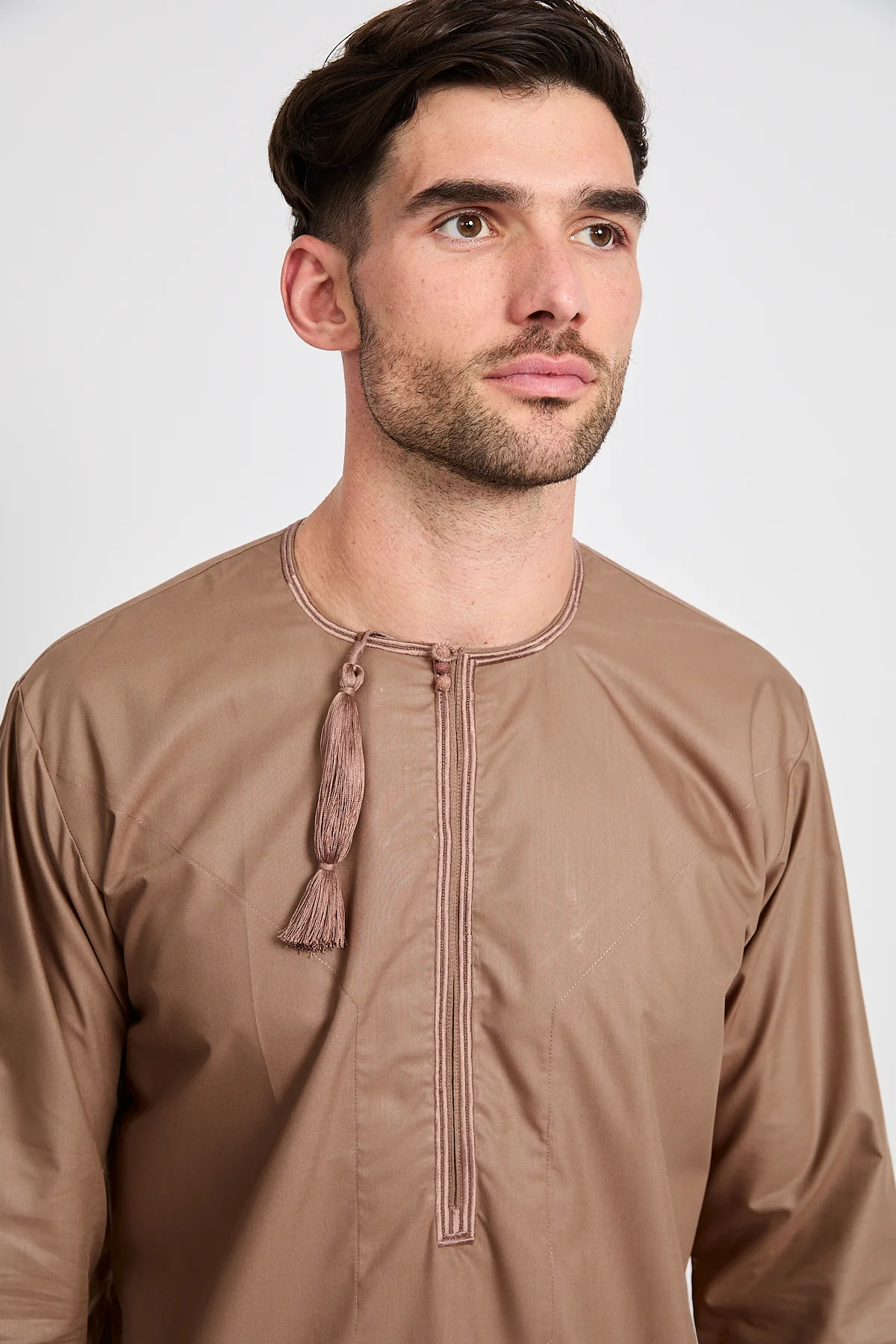 Premium Omani Thobe – Dusty Caramel - Image 2