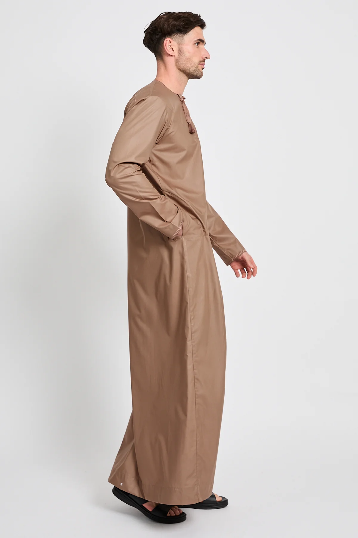 Premium Omani Thobe – Dusty Caramel - Image 6