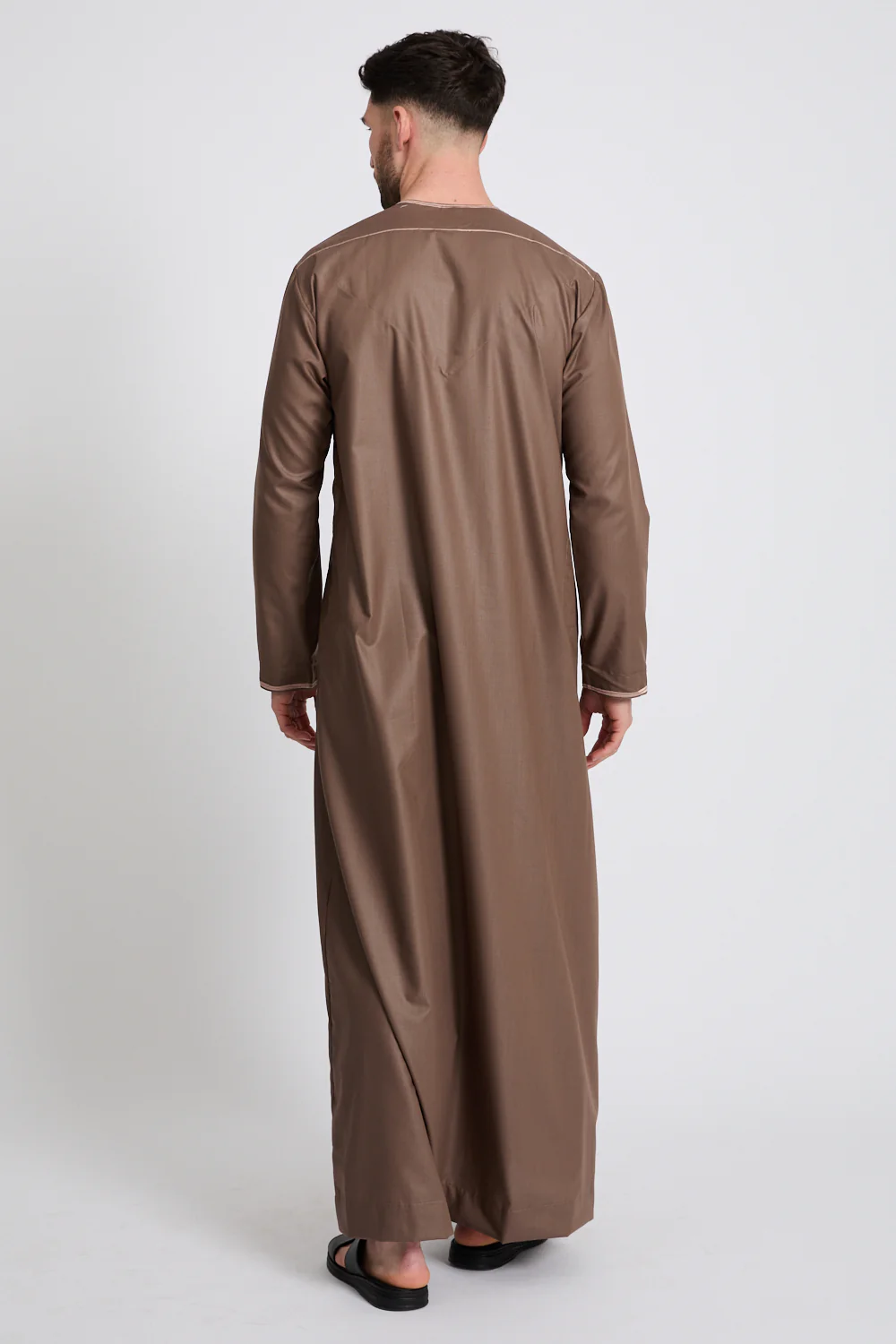 Premium Omani Thobe - Dusty Mocha - Image 7