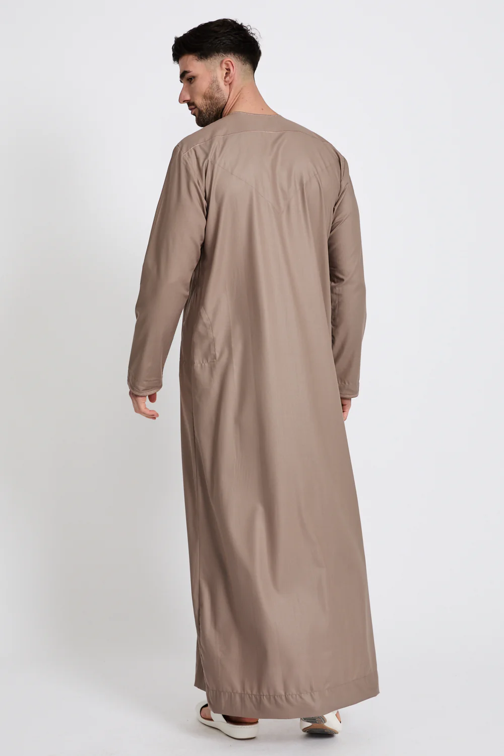 Premium Omani Thobe - Mocha Meringue - Image 8