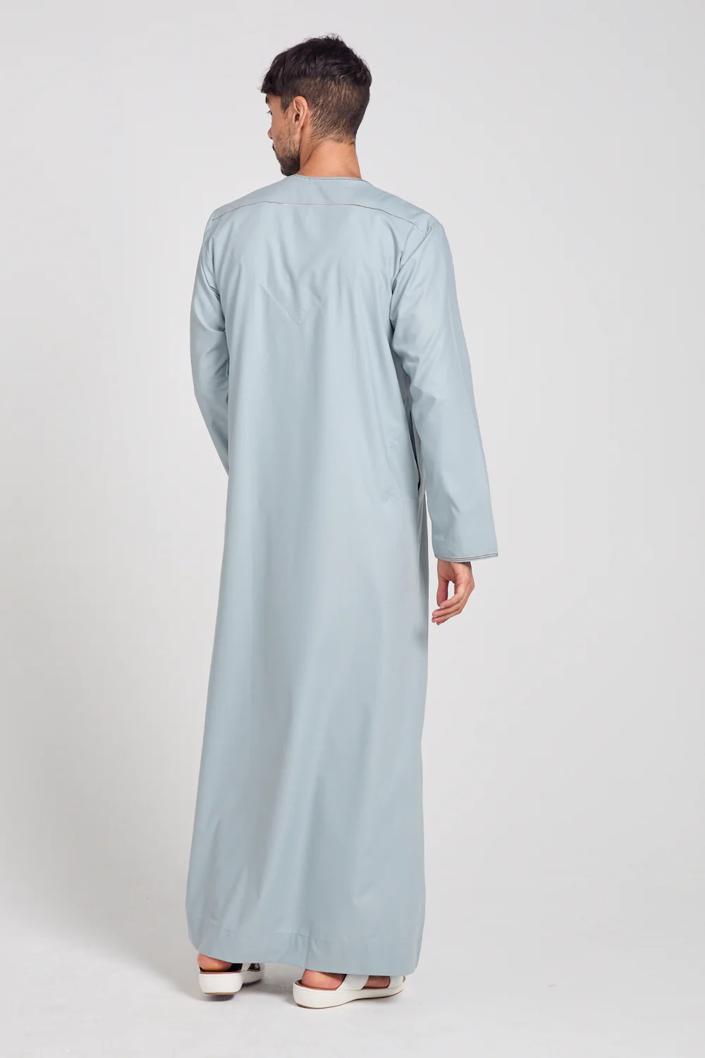 Premium Omani Thobe - Pearl Blue - Image 6