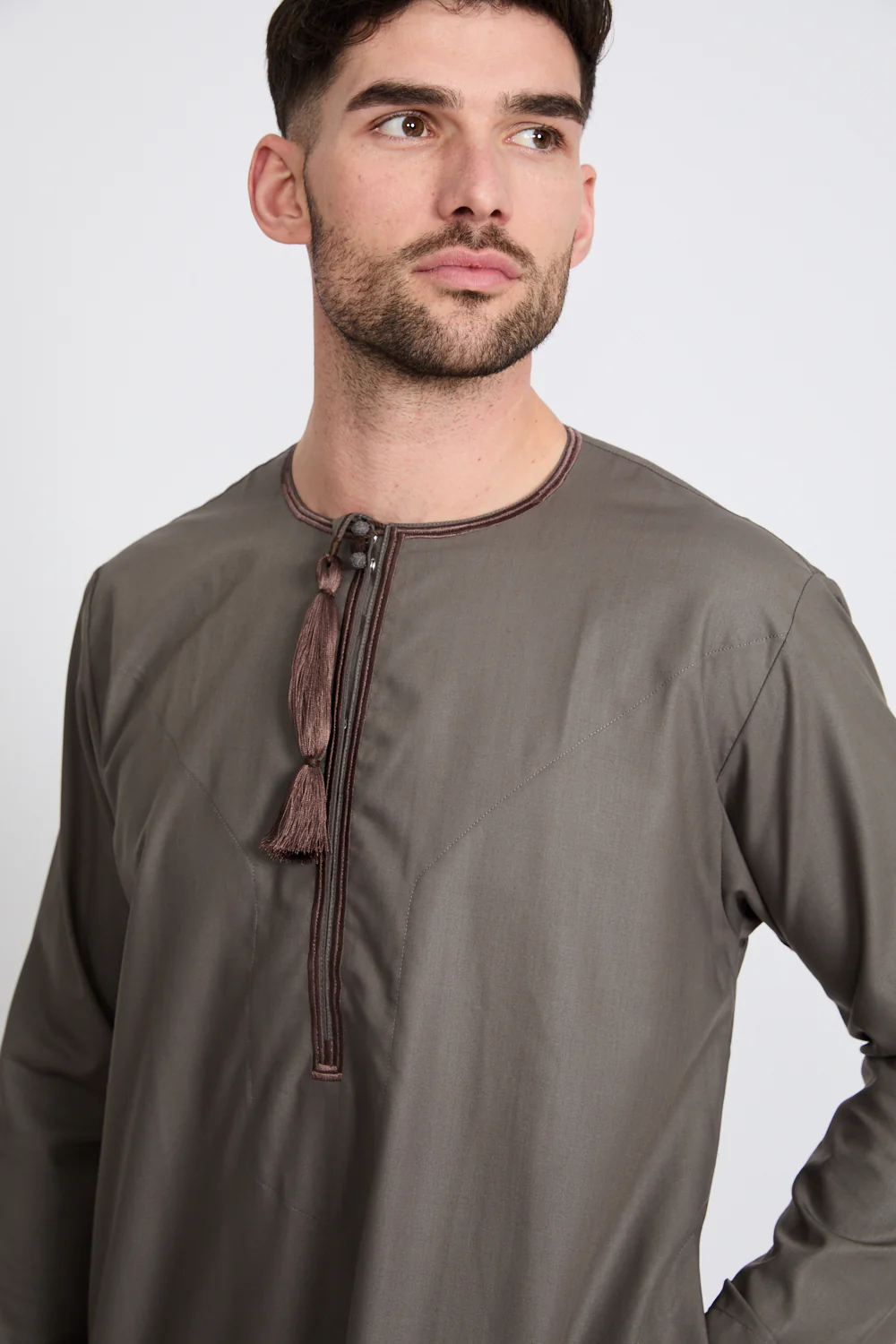 Premium Omani Thobe - Spanish Oak - Image 2