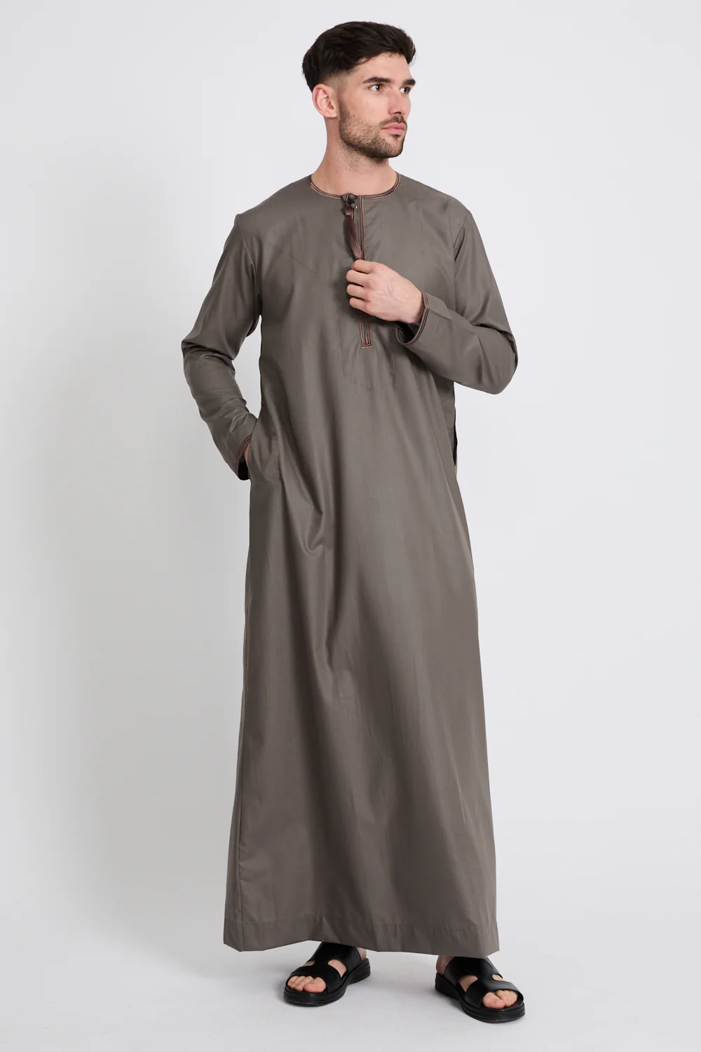 Premium Omani Thobe - Spanish Oak - Image 3