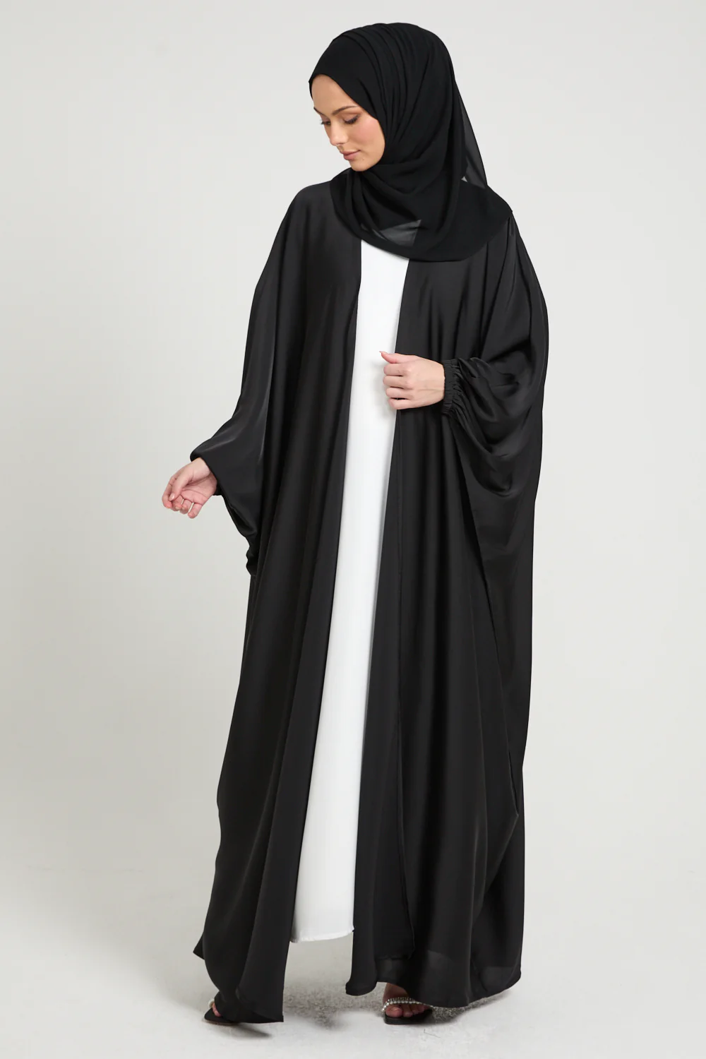 Premium Open Bisht - Black