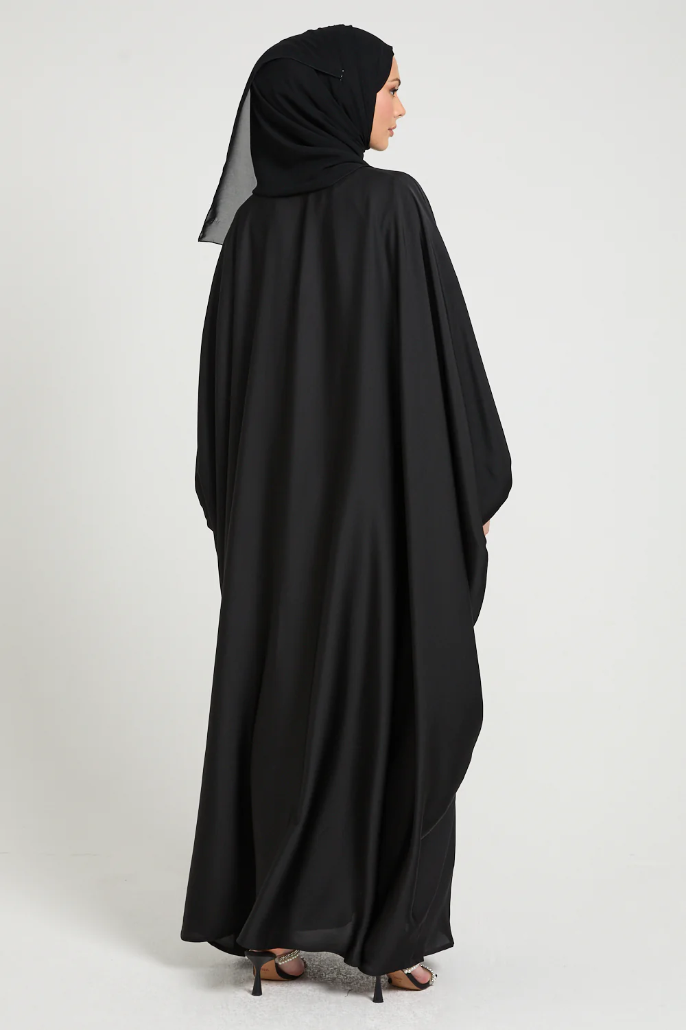 Premium Open Bisht - Black - Image 5