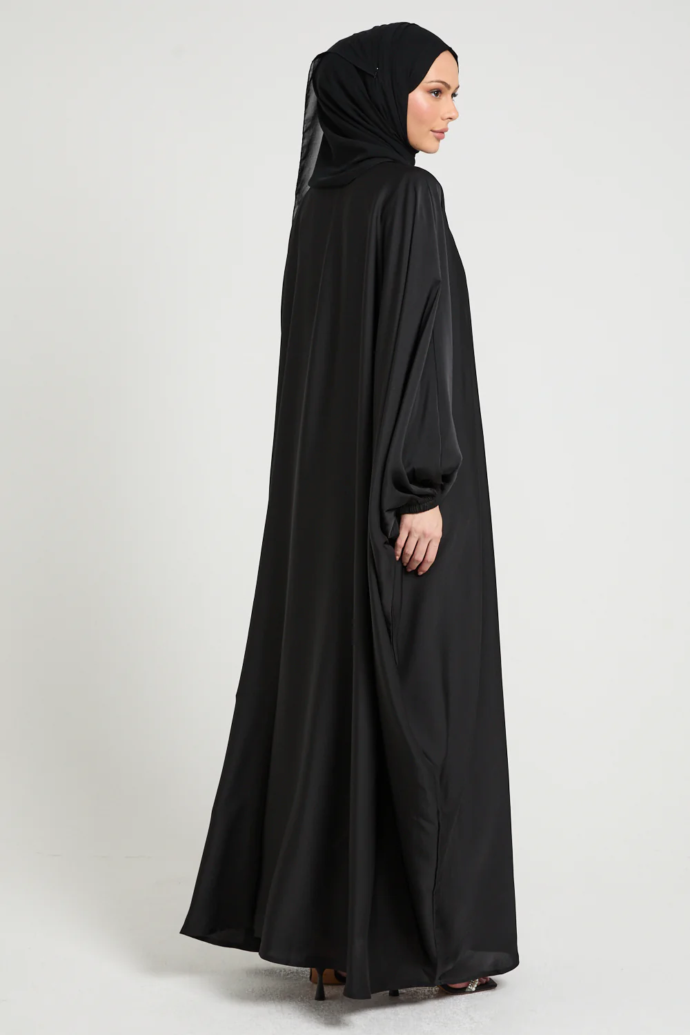Premium Open Bisht - Black - Image 6