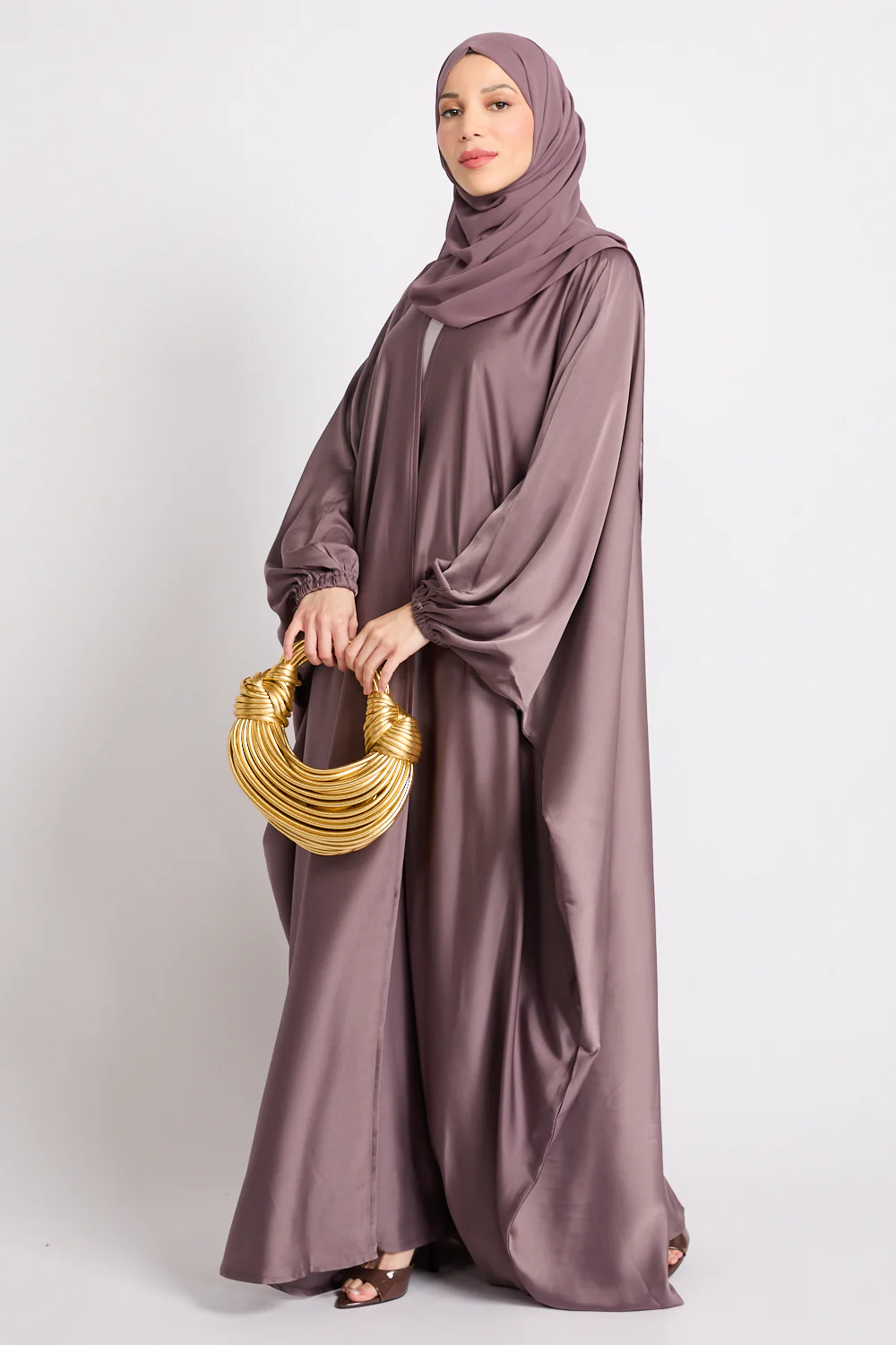 Premium Open Bisht - Dusky Mauve