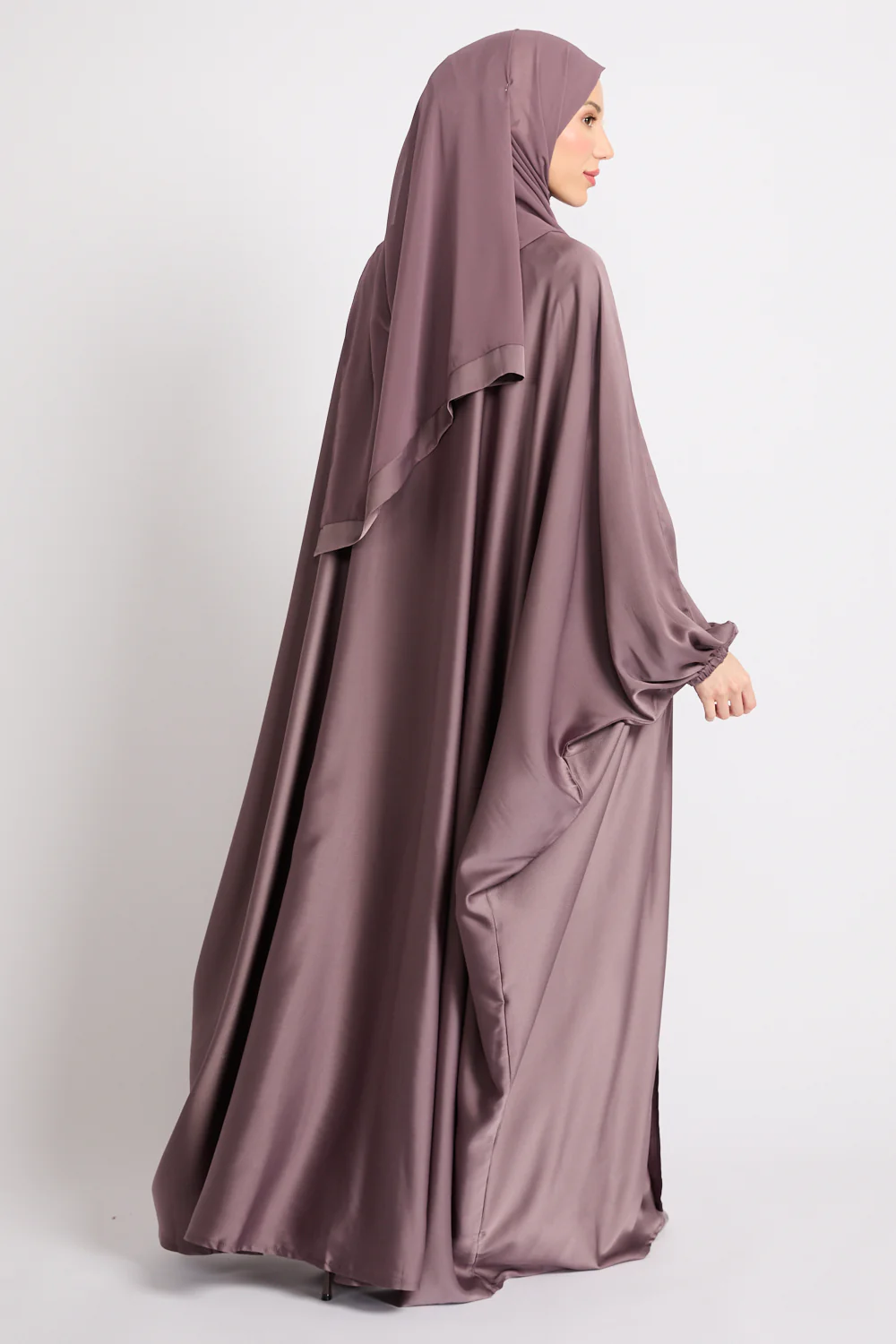 Premium Open Bisht - Dusky Mauve - Image 6