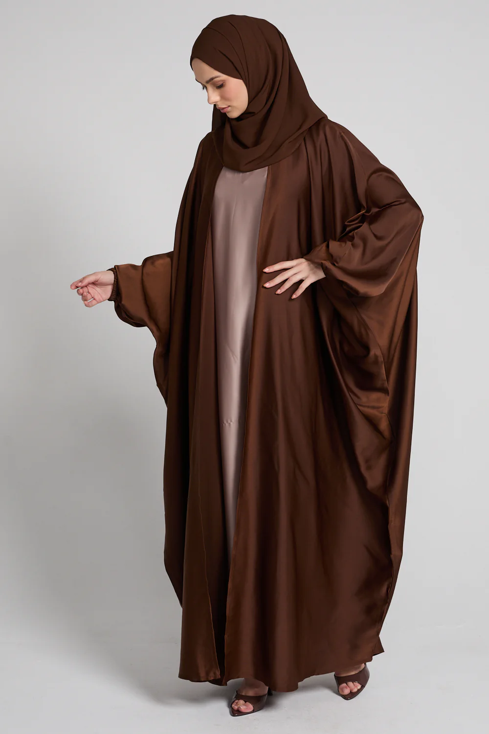 Premium Open Bisht - Mocha Ember - Image 4