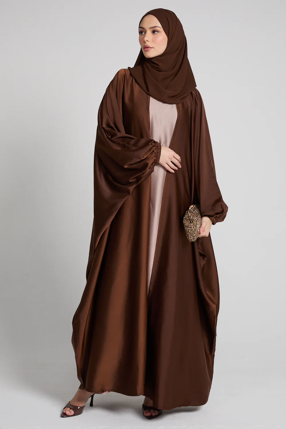 Premium Open Bisht - Mocha Ember - Image 5