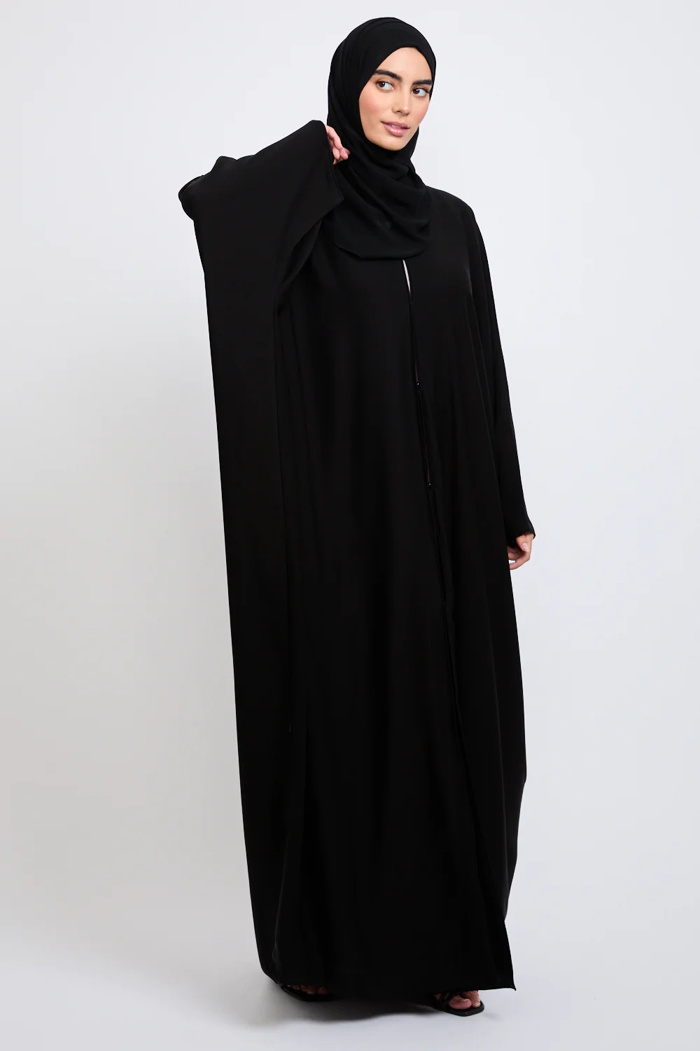 Premium Open Farasha - Black - Image 10