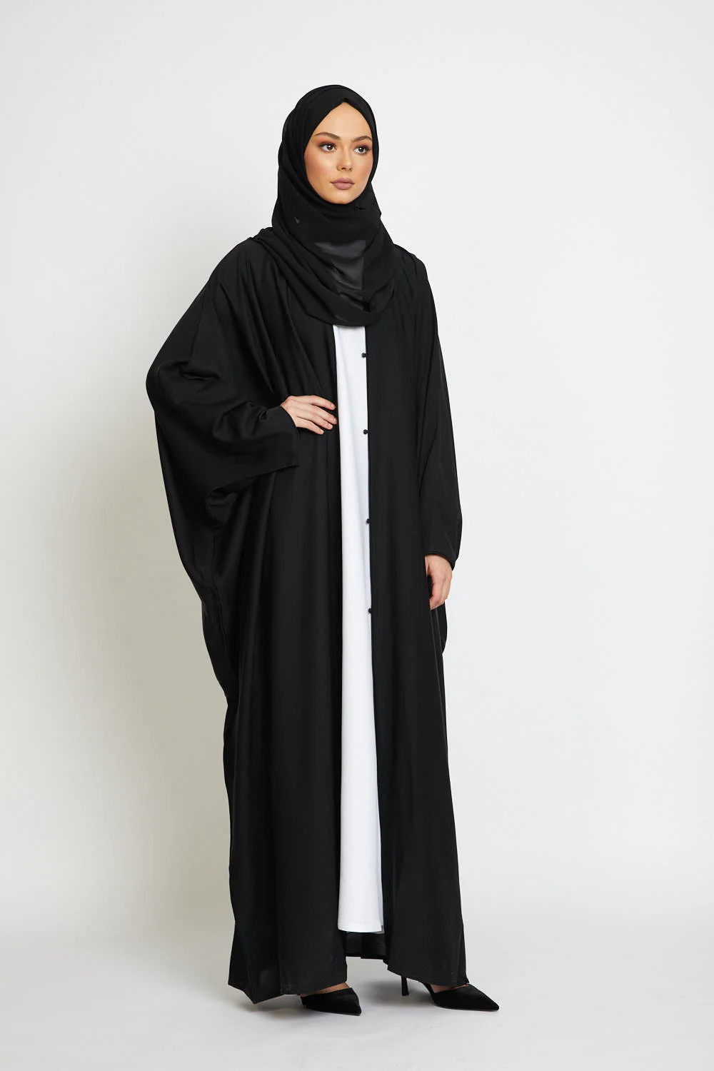 Premium Open Farasha - Black - Image 4