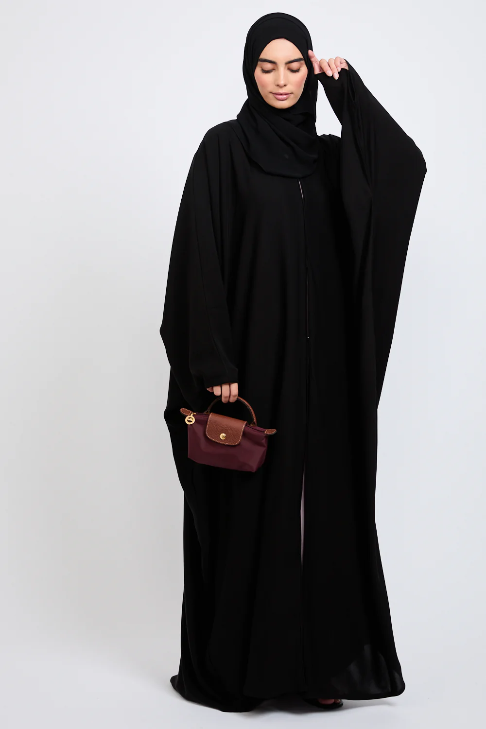 Premium Open Farasha - Black - Image 5