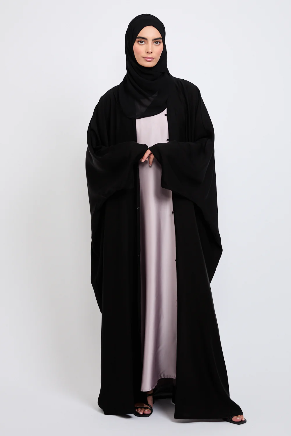 Premium Open Farasha - Black - Image 7