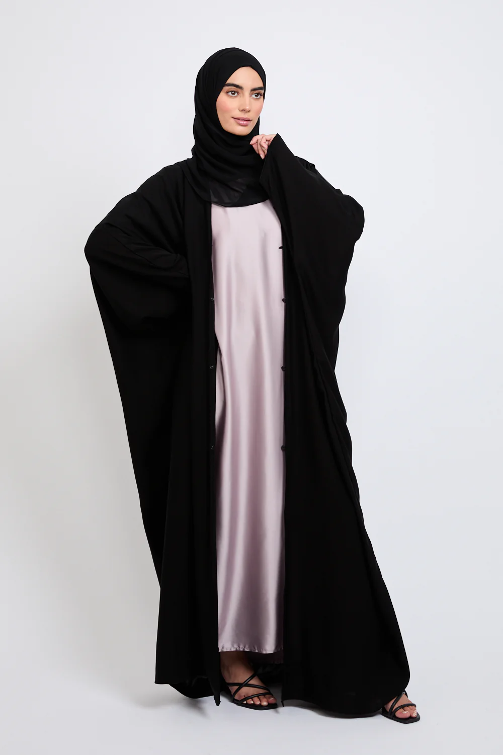 Premium Open Farasha - Black - Image 8