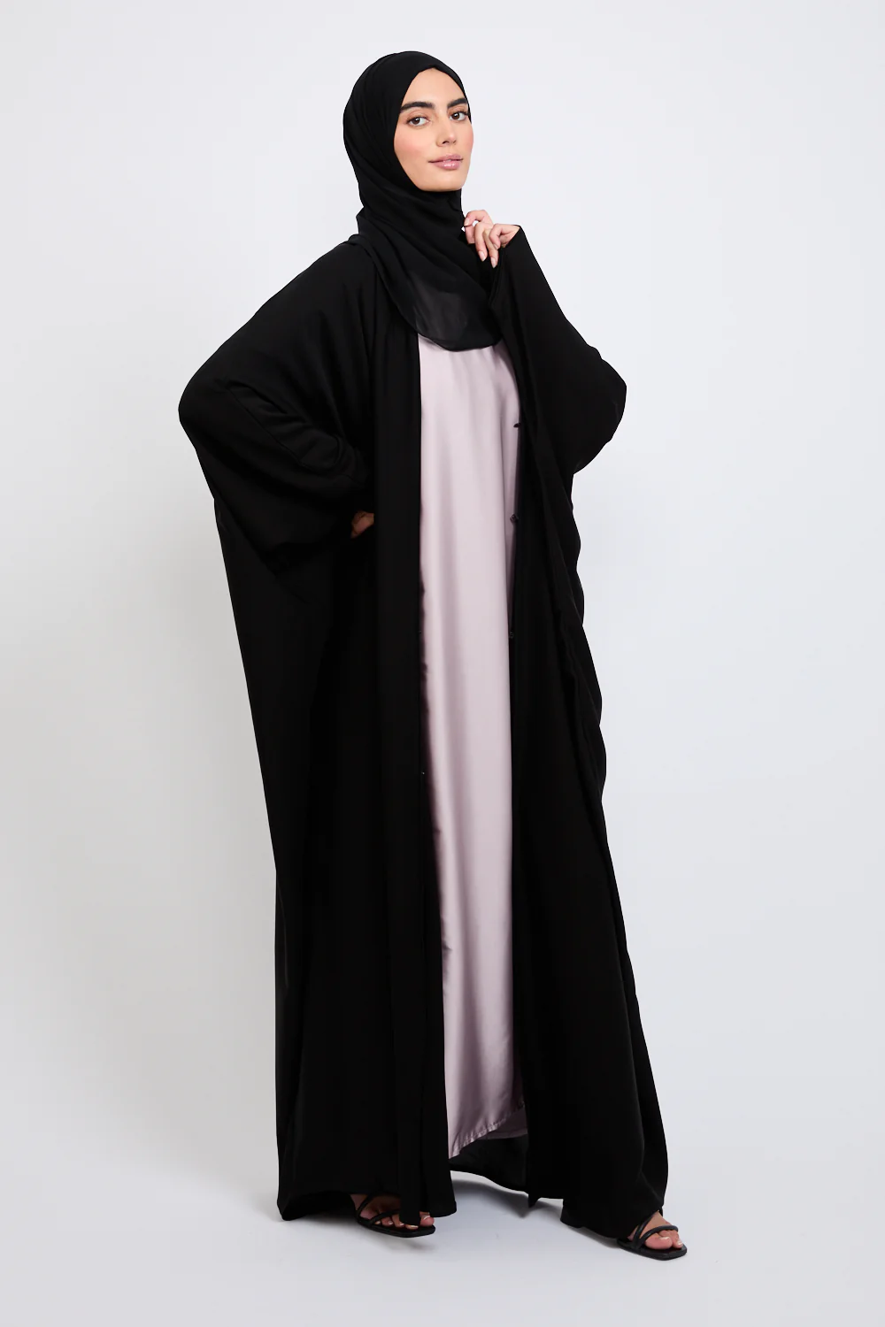 Premium Open Farasha - Black - Image 9