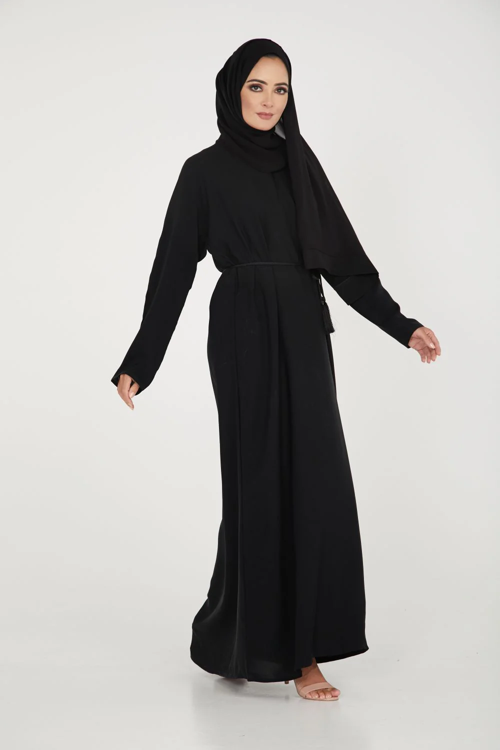 Premium Plain Black Abaya - Image 7