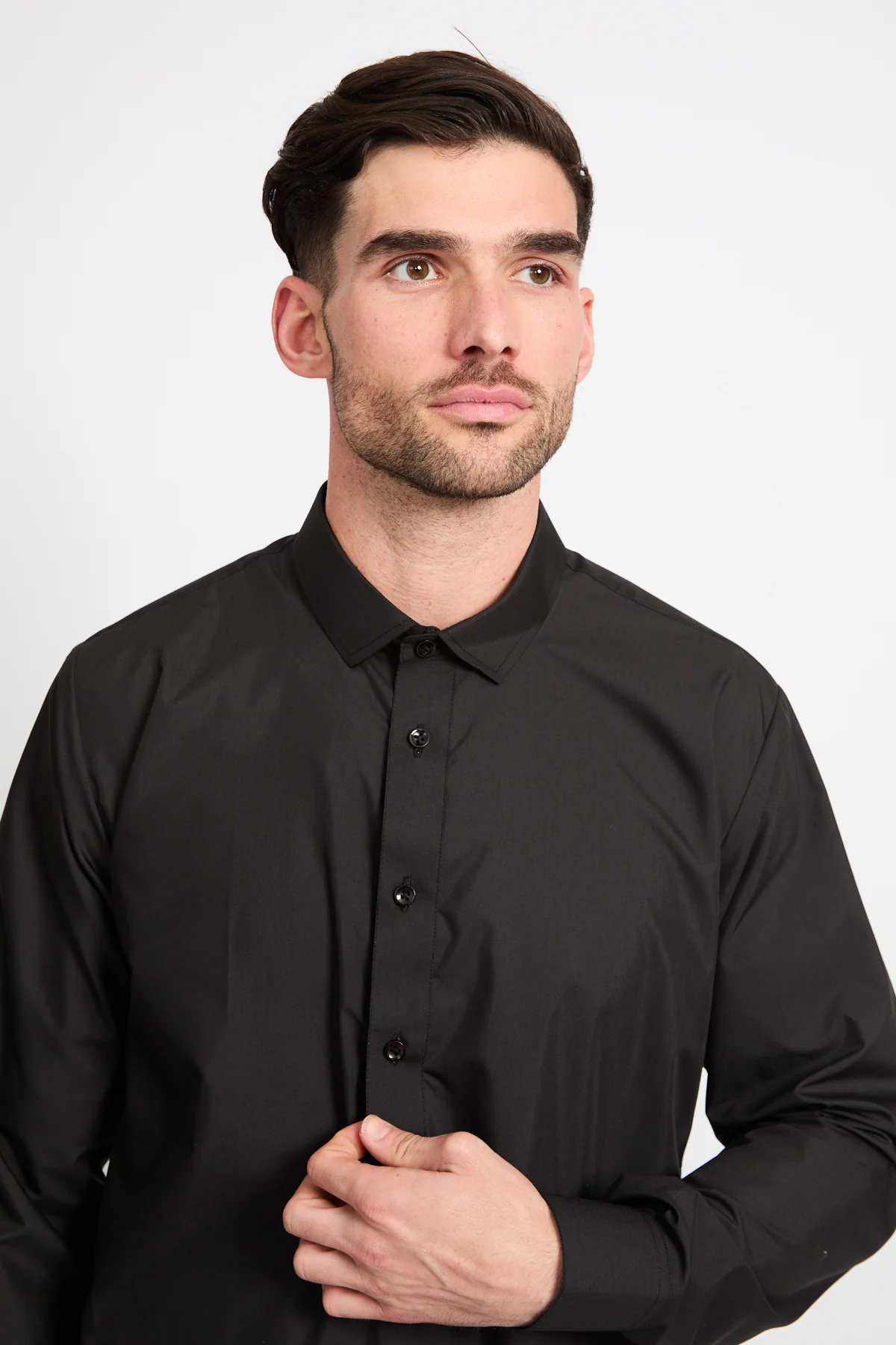 Premium Qatari Thobe - Black - Image 4