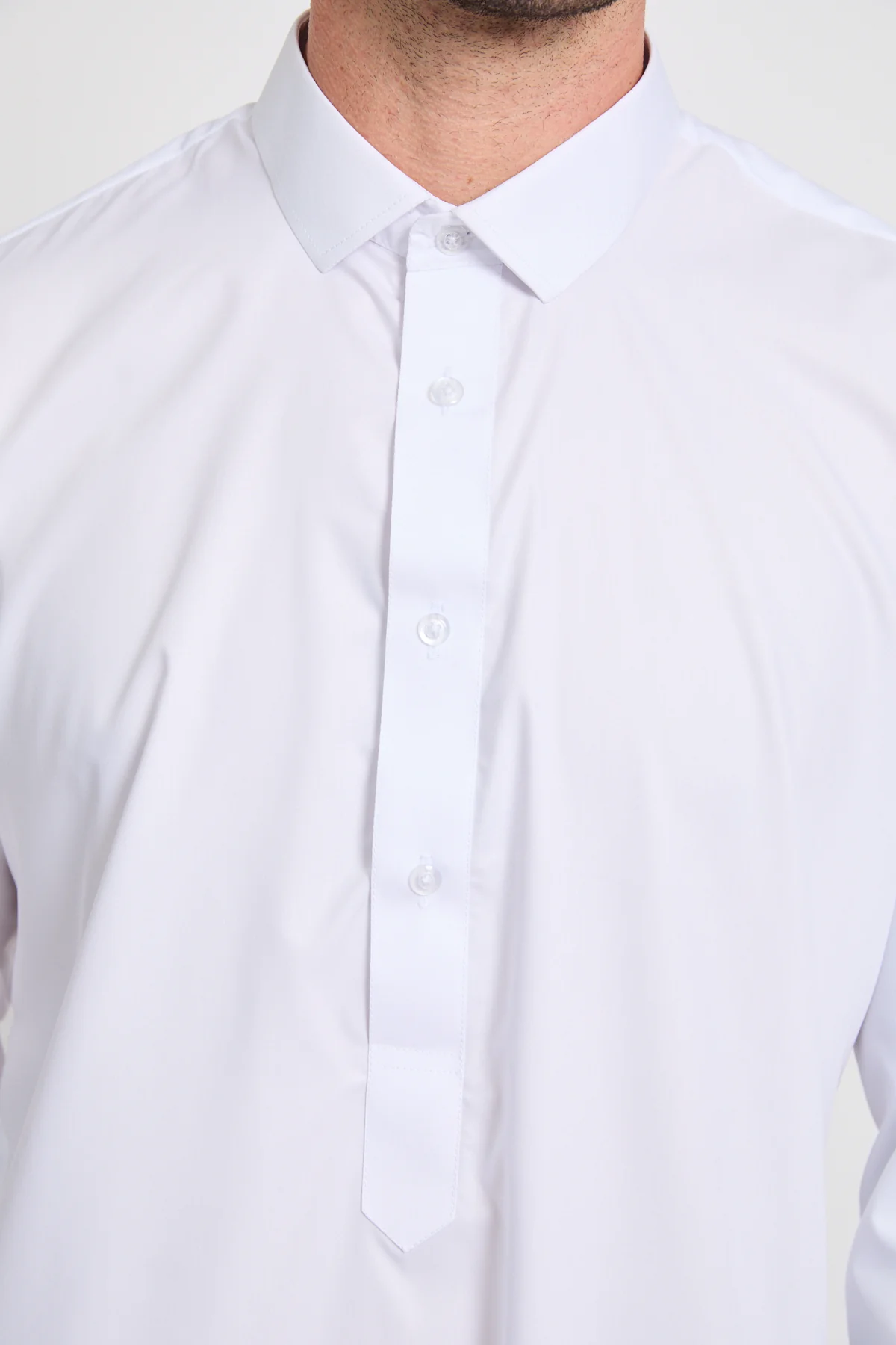 Premium Qatari Thobe - White - Image 4