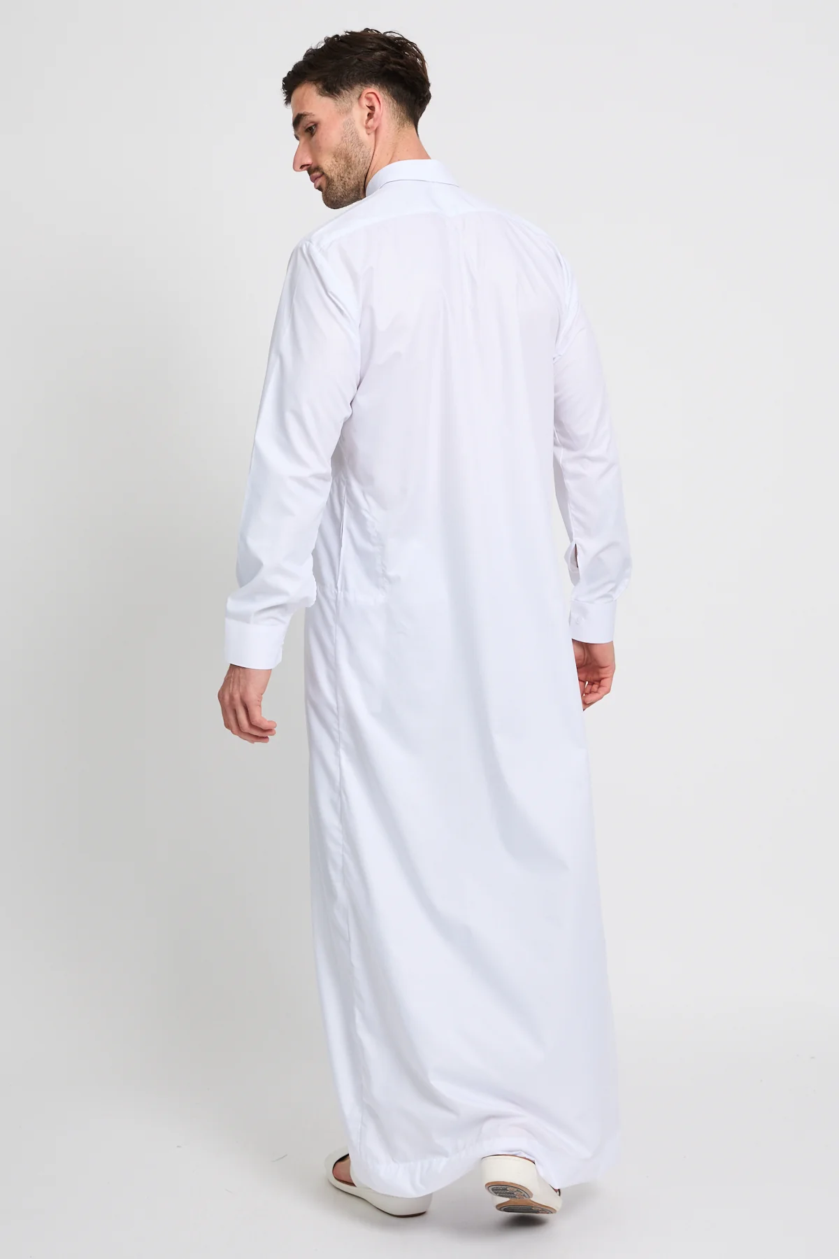 Premium Qatari Thobe - White - Image 7