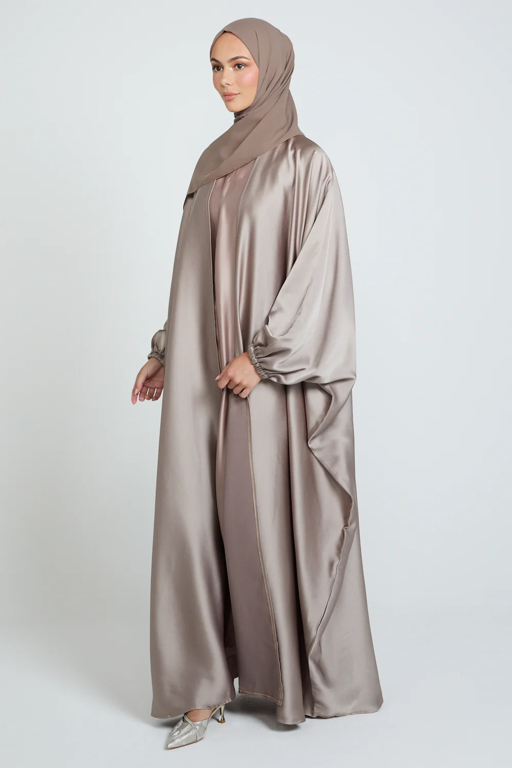 Premium Royale Open Bisht - Cocoa Bronze - Image 3
