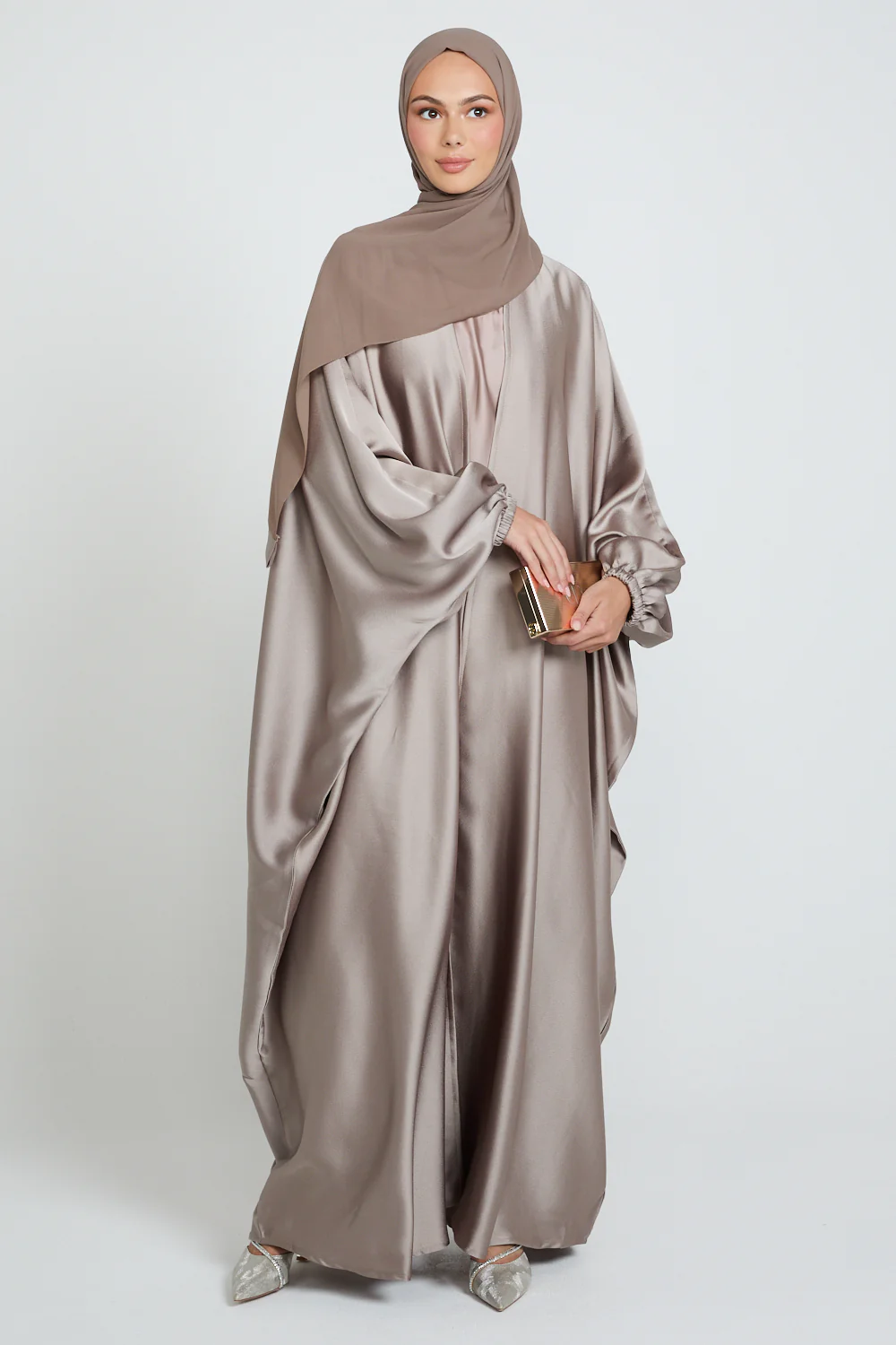 Premium Royale Open Bisht - Cocoa Bronze - Image 4