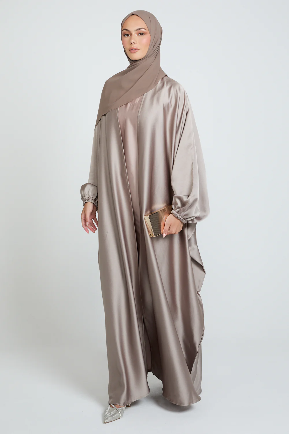 Premium Royale Open Bisht - Cocoa Bronze - Image 5