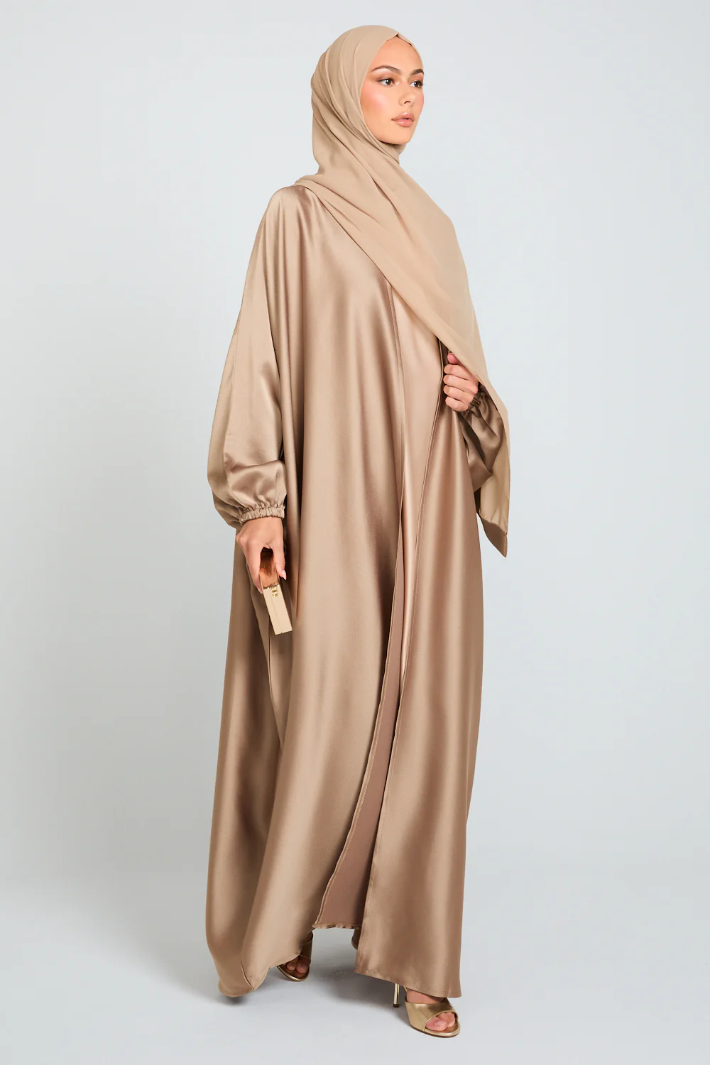 Premium Royale Open Bisht - Golden Bronze - Image 9