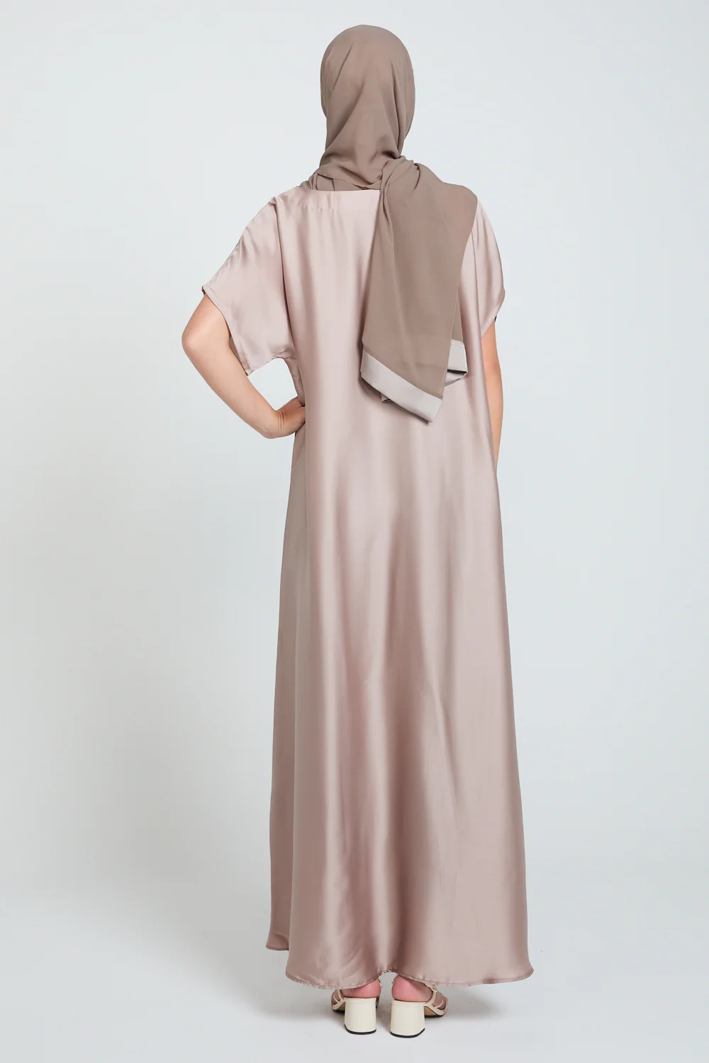 Premium Satin Inner Slip Dress - Desert Honey - Image 4