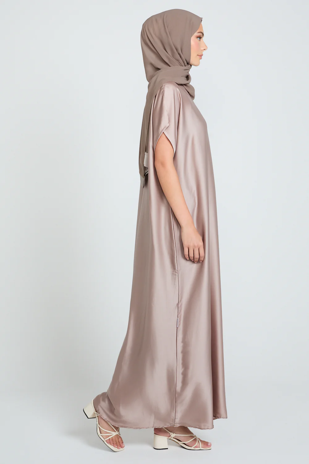 Premium Satin Inner Slip Dress - Desert Honey - Image 6