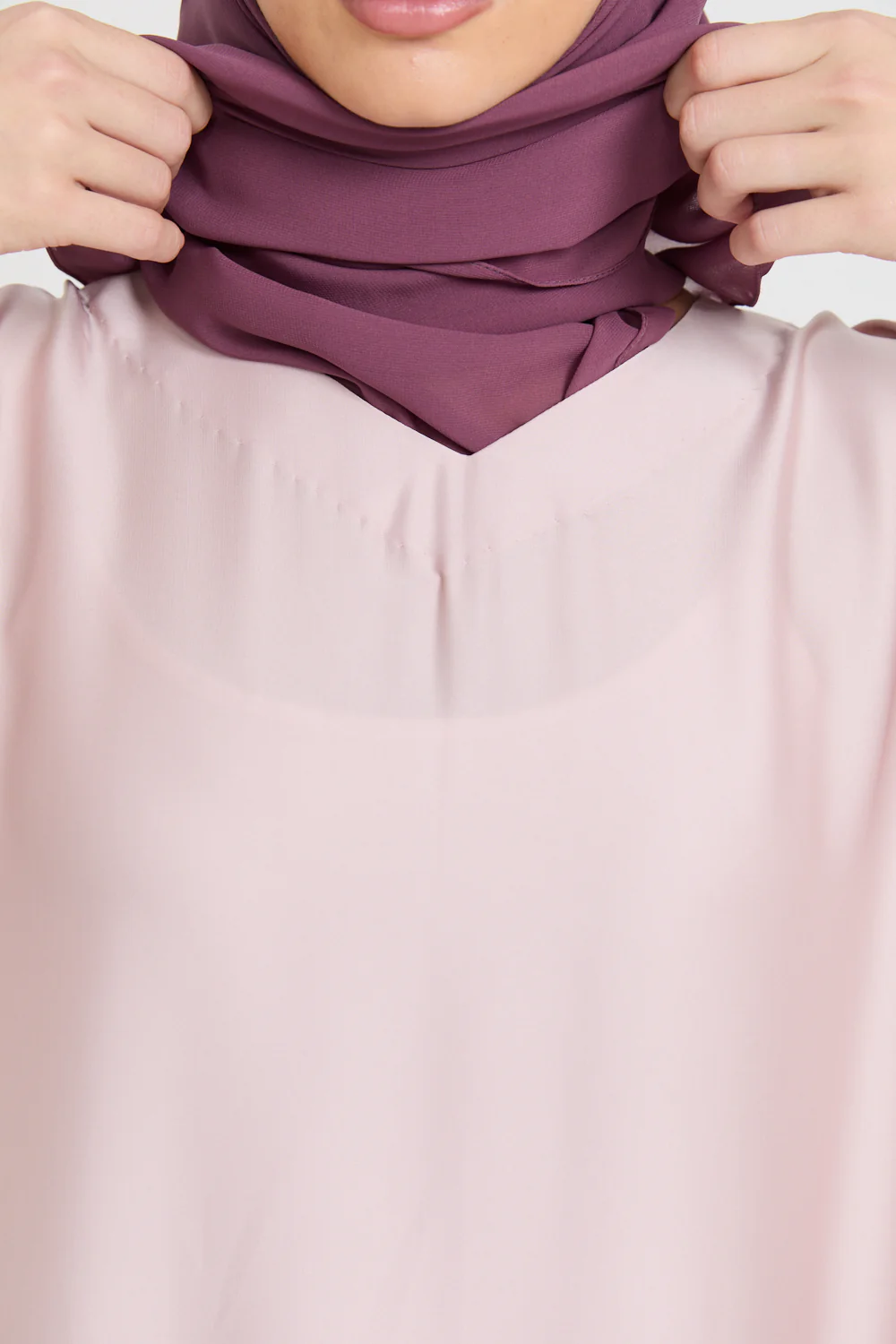 Premium Satin Inner Slip Dress - Dusky Blush - Image 2
